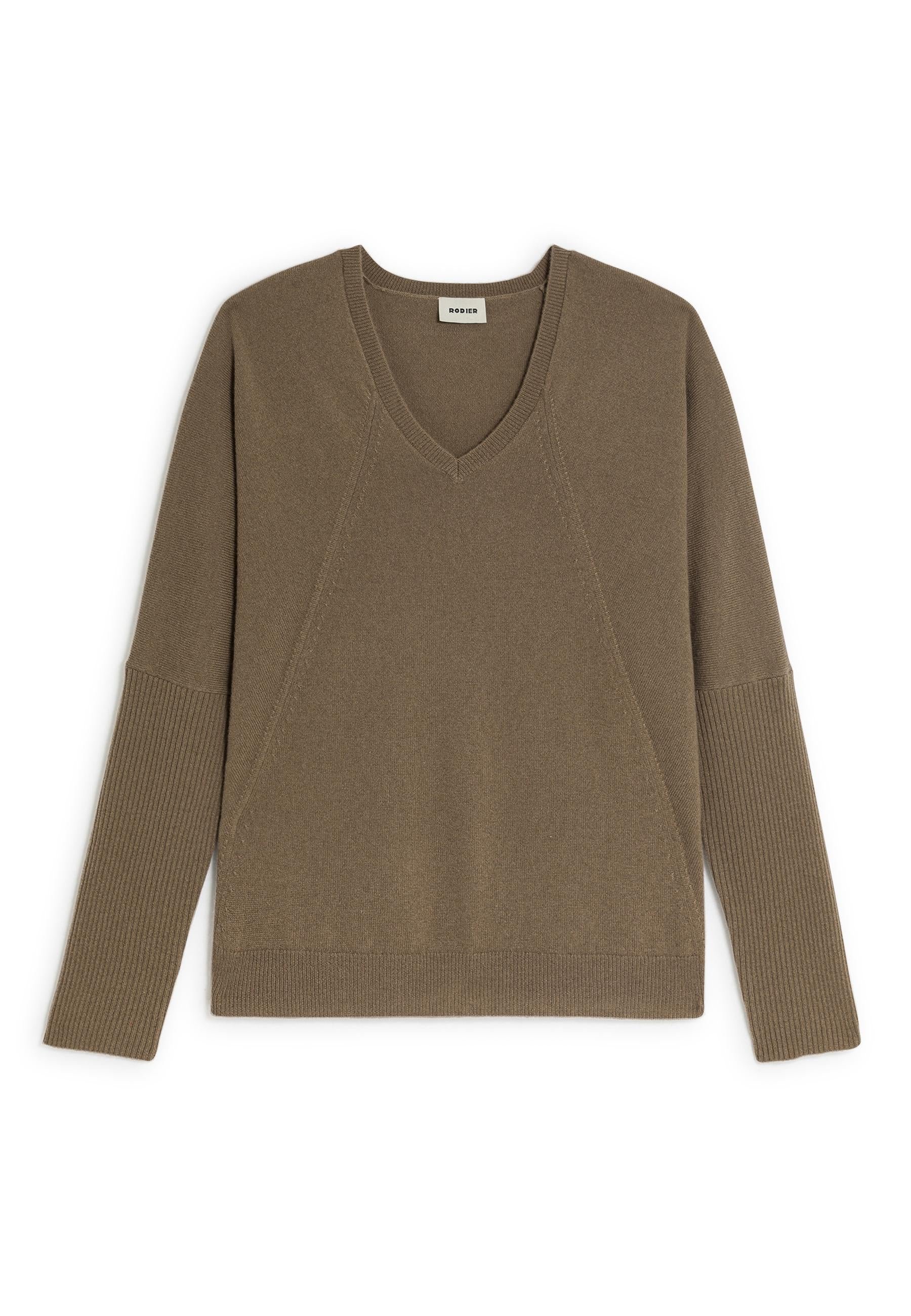 Oversized cashmere sweater RODIER Brown