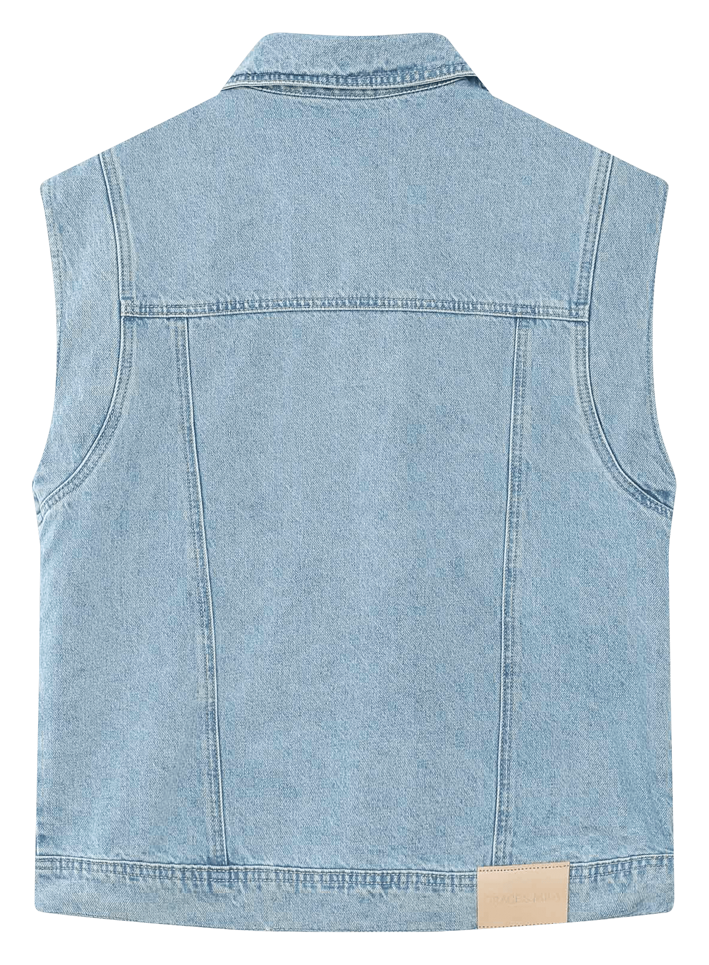 Veste oversize sans manches en denim GRACE ET MILA Bleu