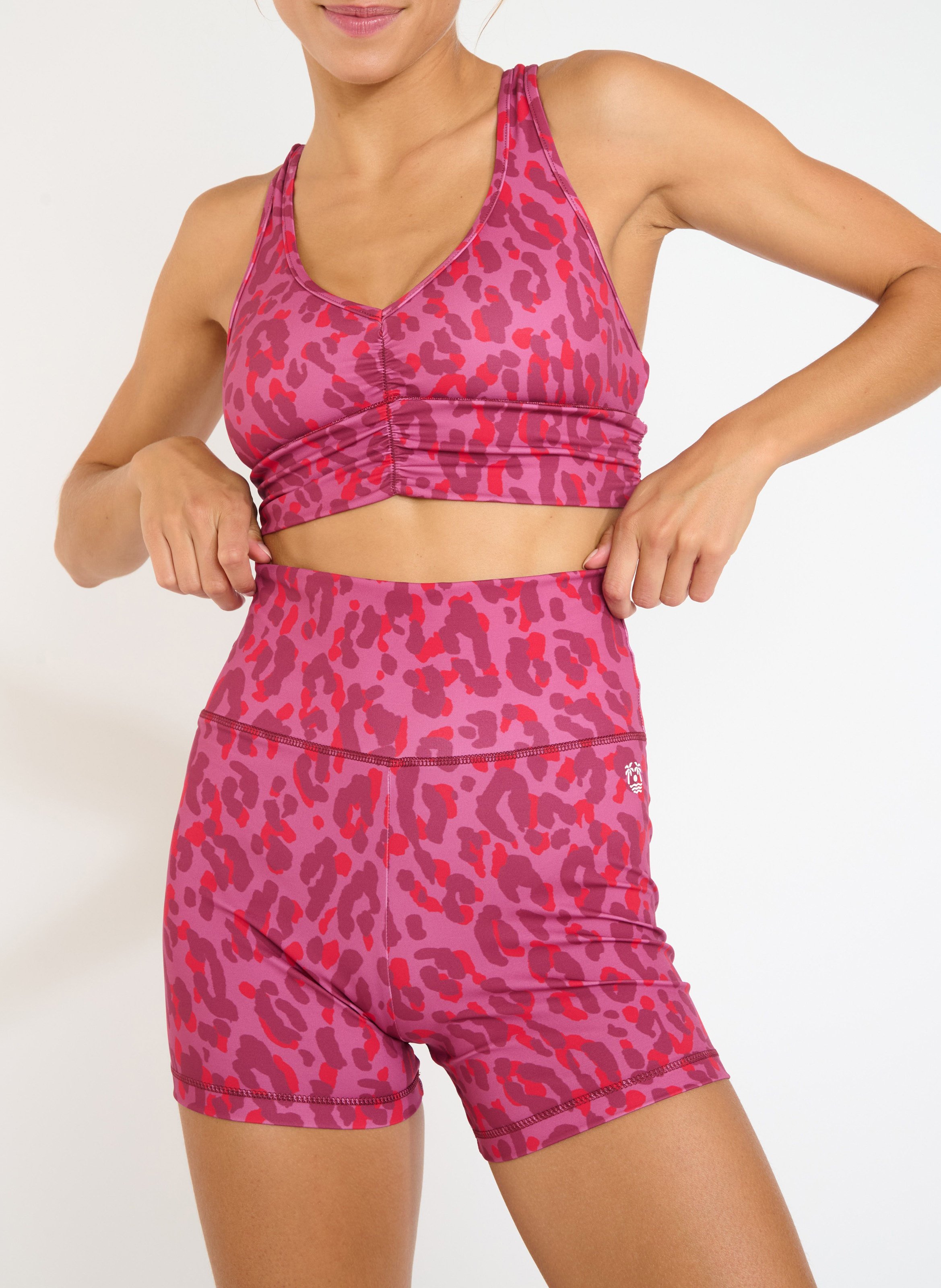 Asymmetrisches T-Shirt aus Jacquard BANANA MOON Rosa