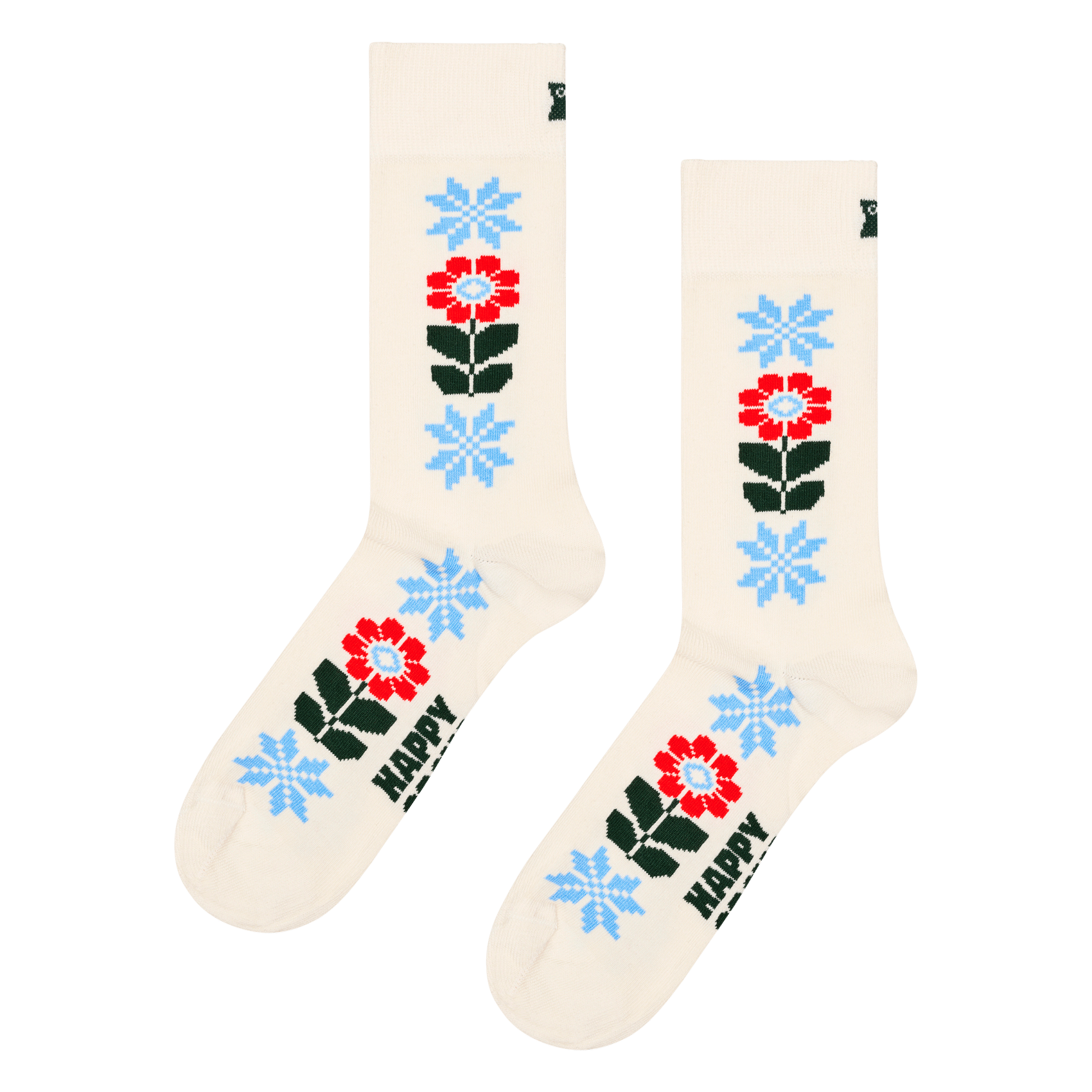 Socken aus Baumwoll-Mix mit Print HAPPY SOCKS Weiss