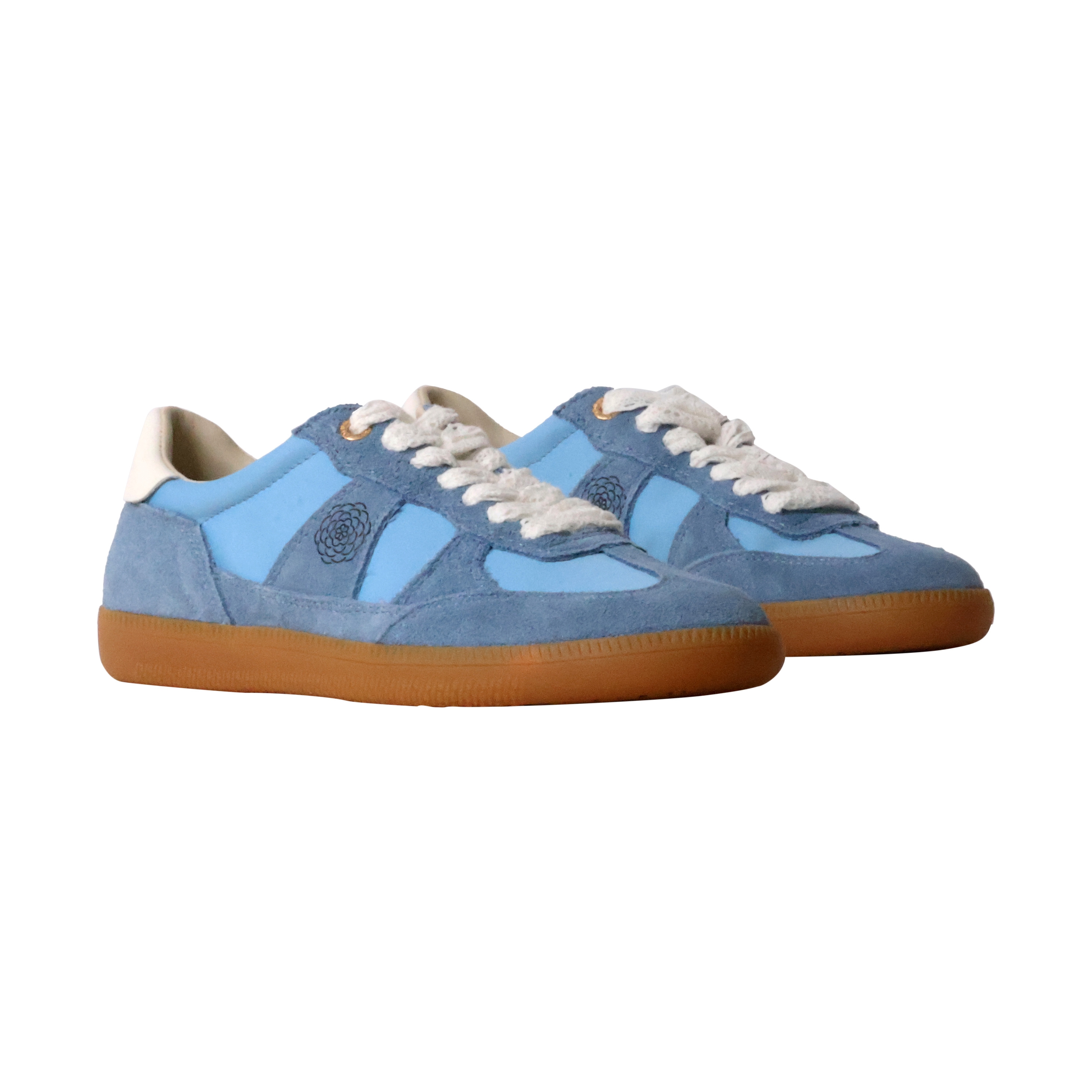 Cherry leather basket EMILIE KARSTON Blue
