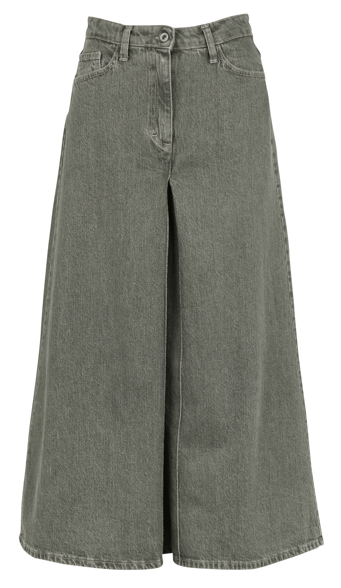 Jeans-Culotte aus Baumwollmischung PLEASE Grun