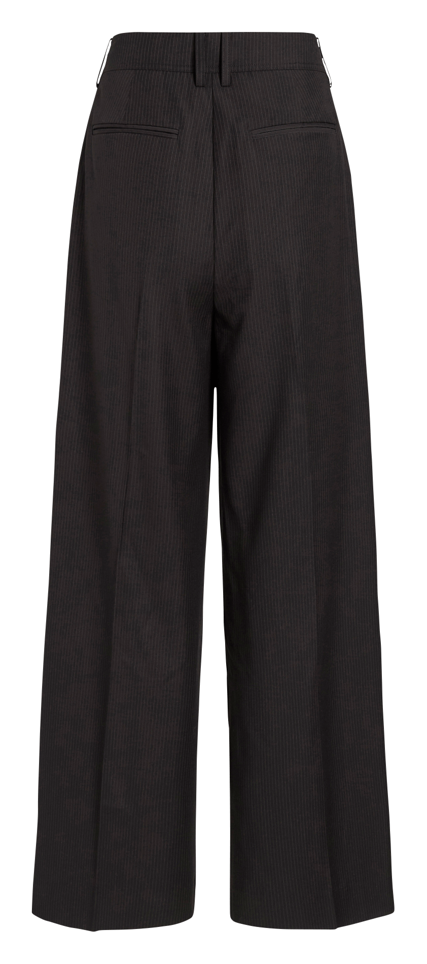 Wijde broek met streepjes en plooien ROUGE EDIT Grijs