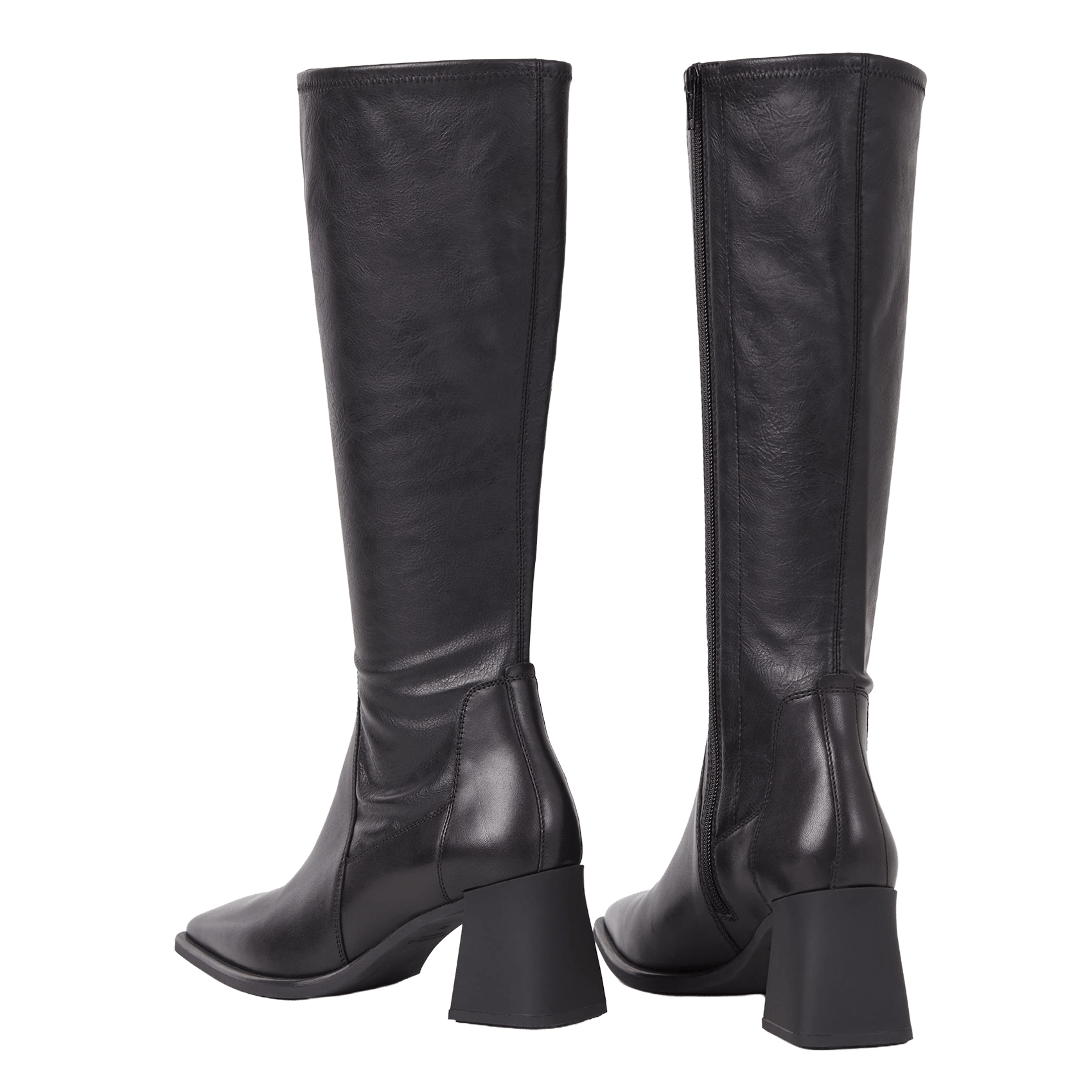 Bottes zippées en cuir VAGABOND Noir