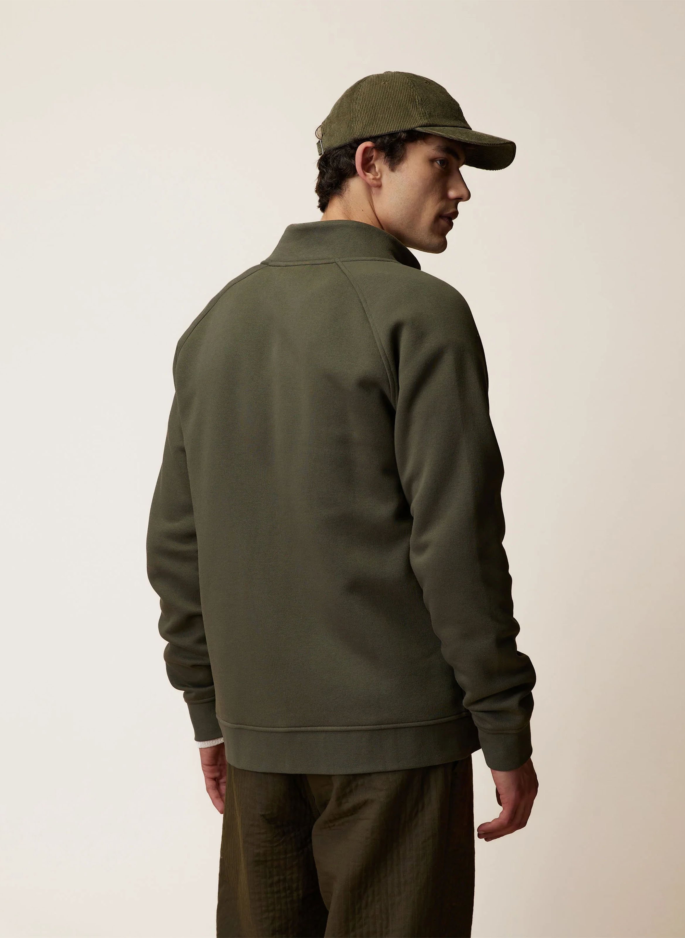 High-neck sweatshirt FAGUO Khaki