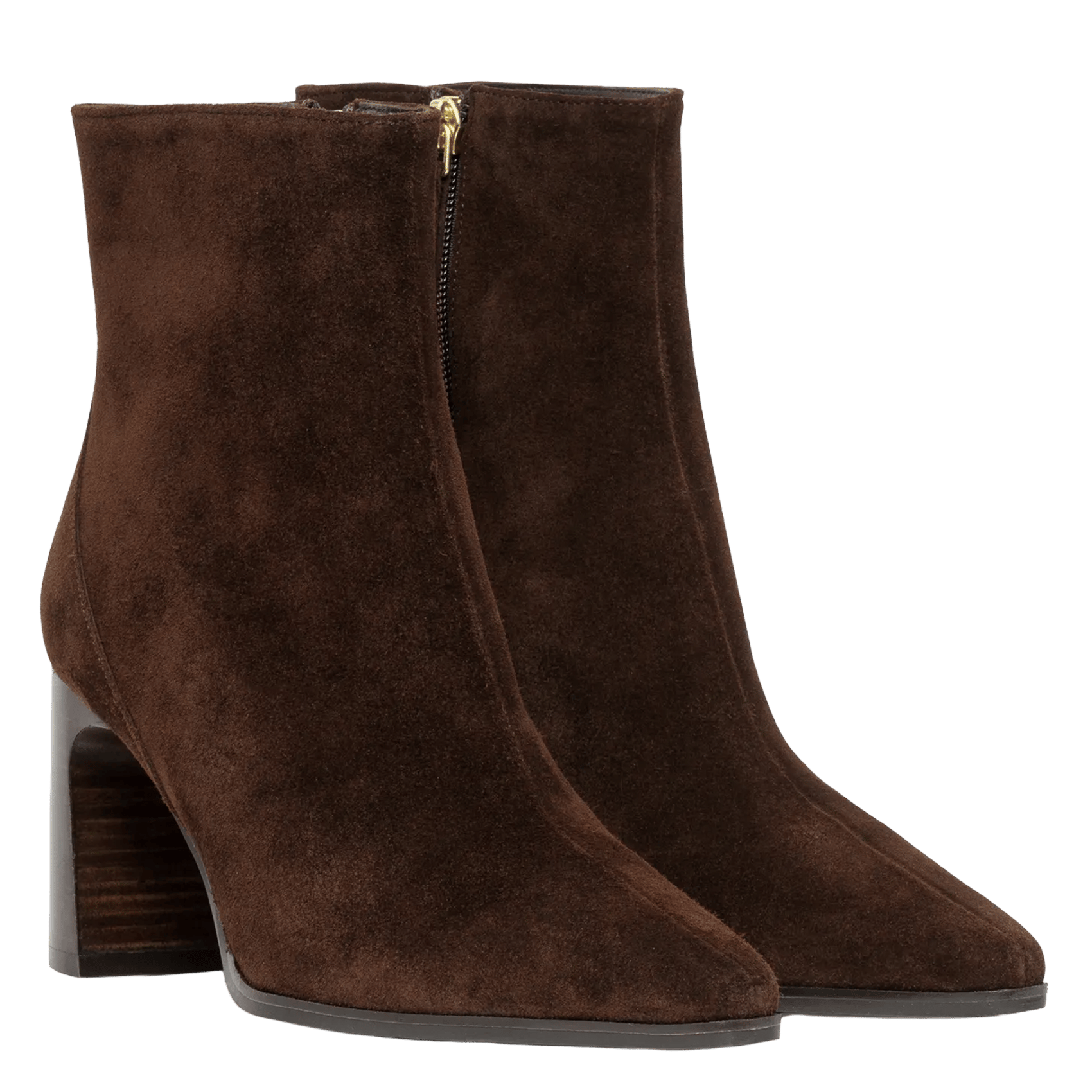 Spitze Lederstiefeletten | Braun BOCAGE Damen