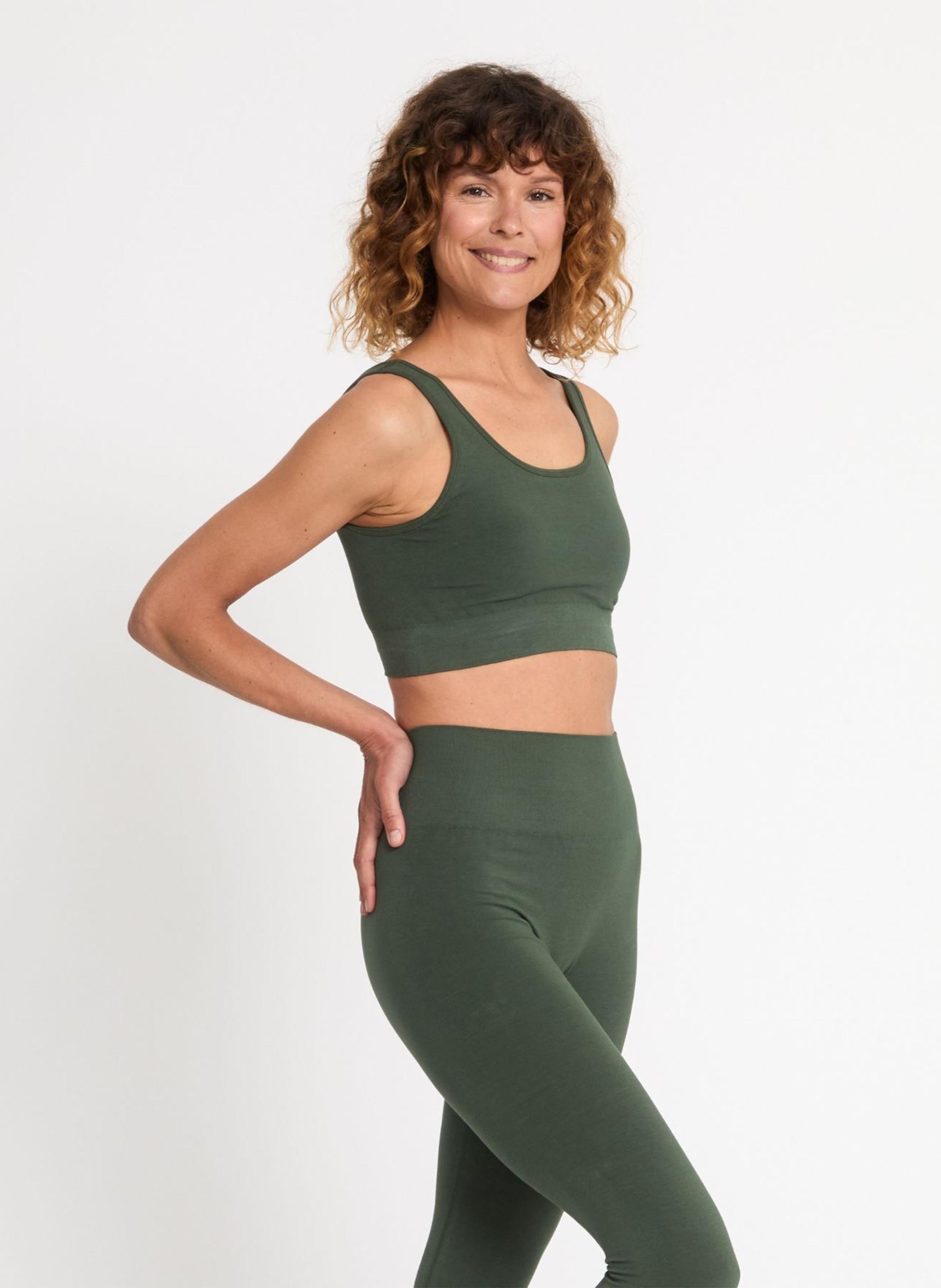 Bamboo bralette YOGA SEARCHER Green