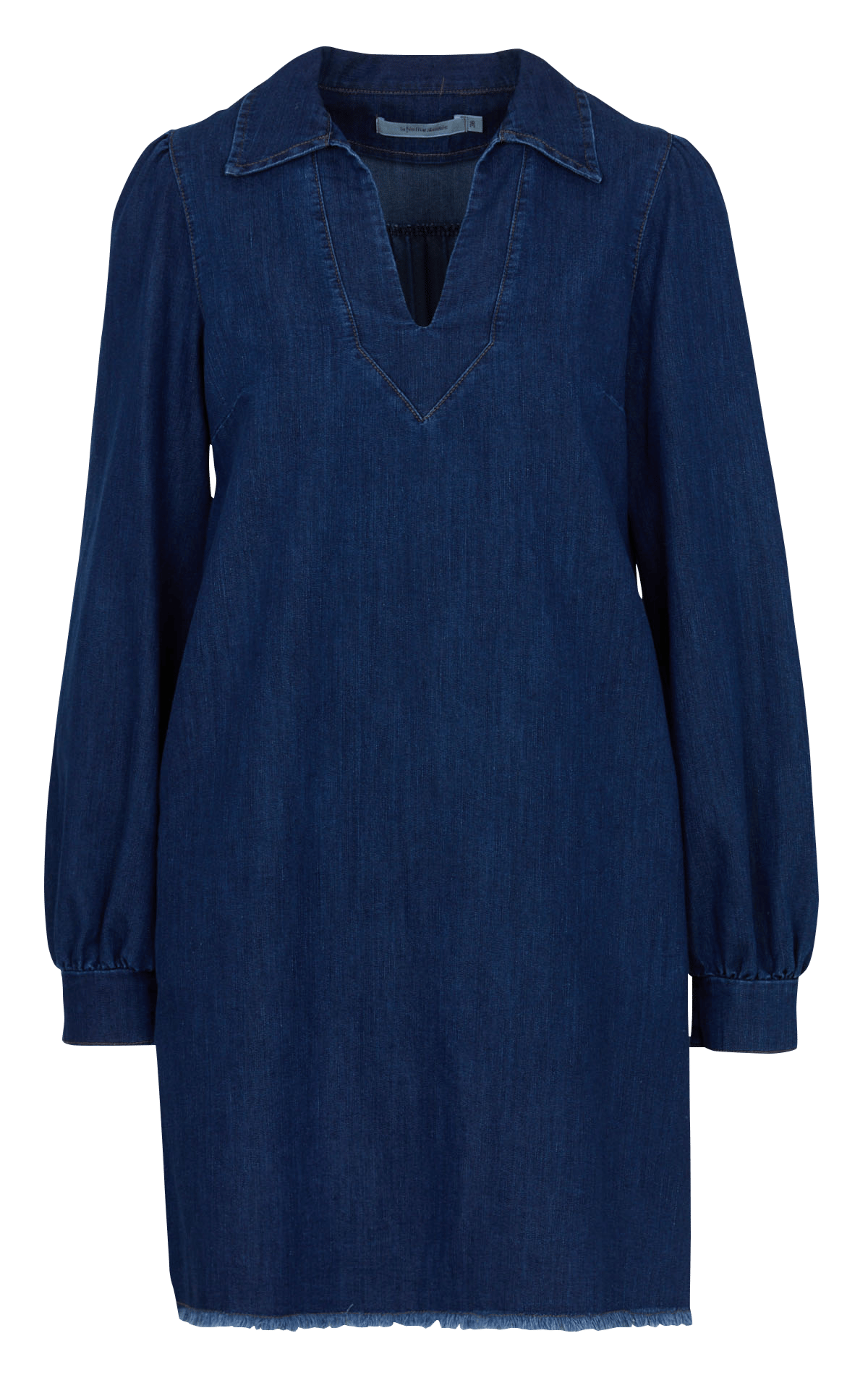 Cotton-blend T-shirt dress LA FEE MARABOUTEE Blue