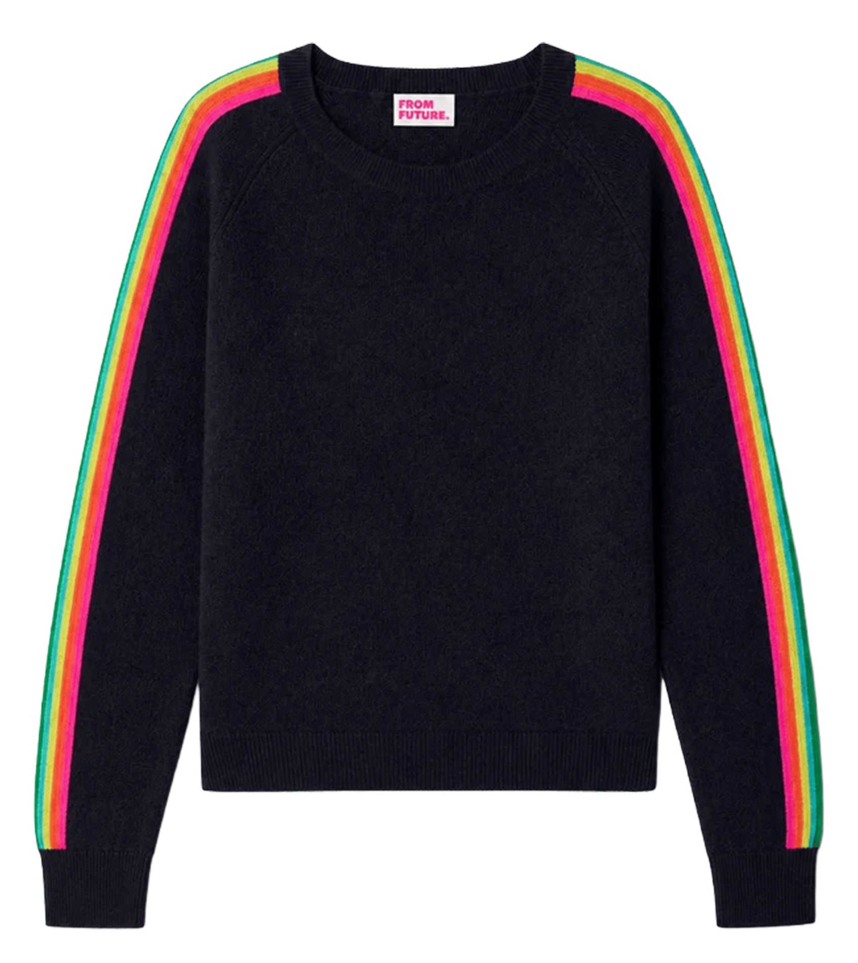 Pull droit en cachemire FROM FUTURE Noir