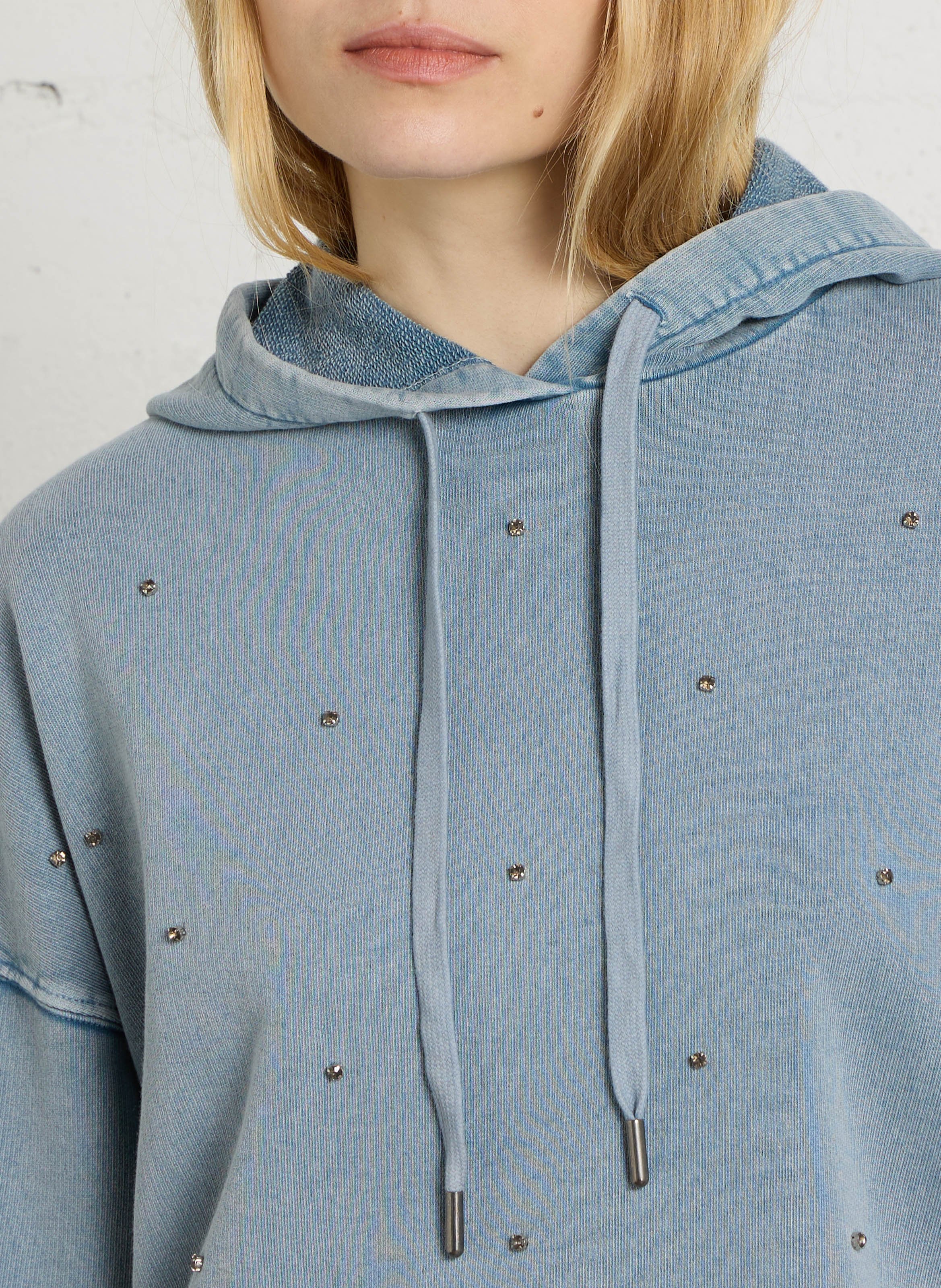 Cotton hoodie IKKS Blue