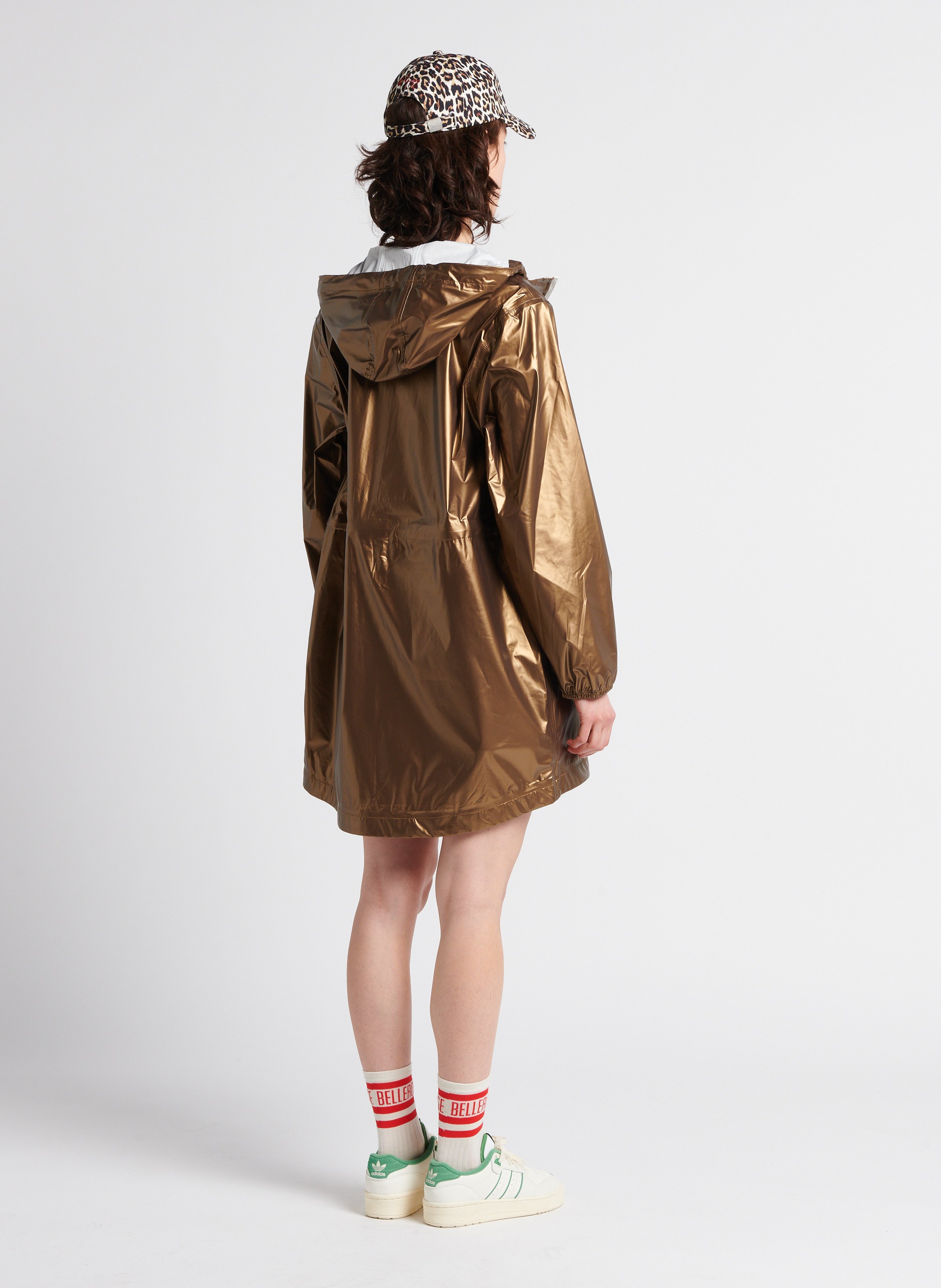 Imperméable à capuche métallisé  FLOTTE Doré