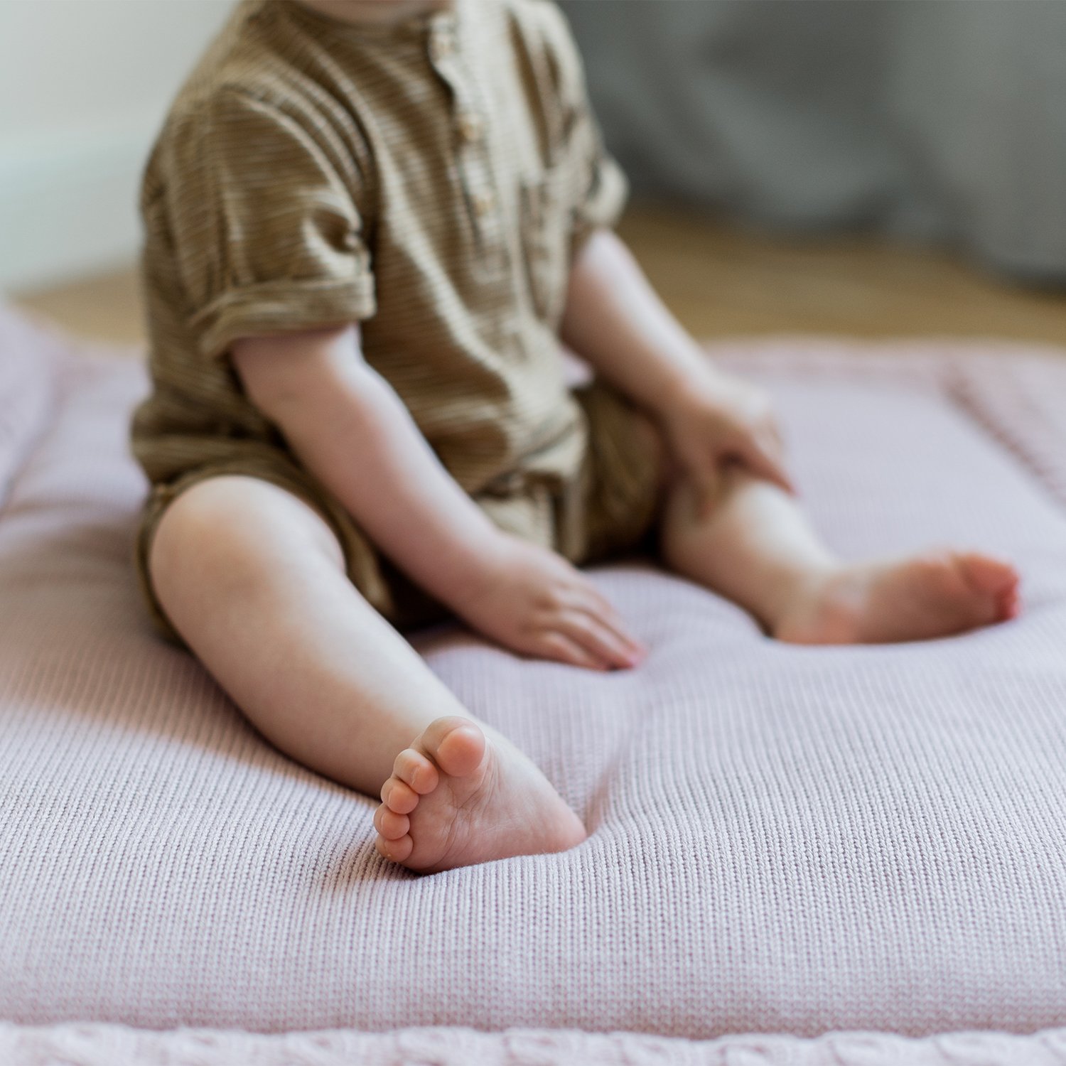 Cotton baby play mat KINDSGUT Pink