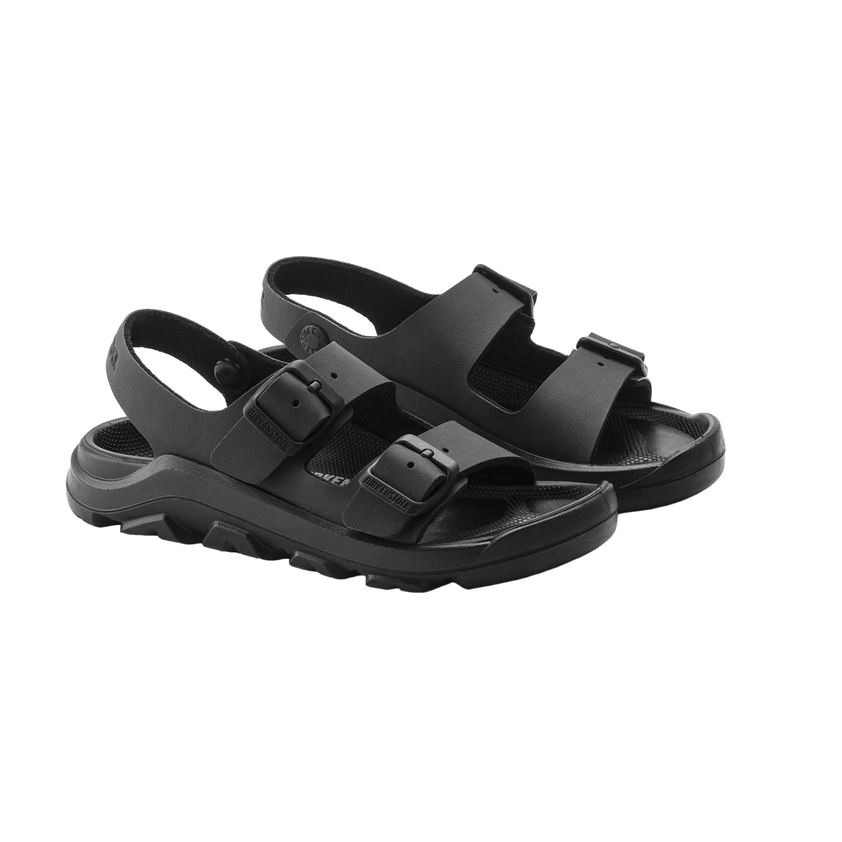 Faux leather sandals BIRKENSTOCK Black