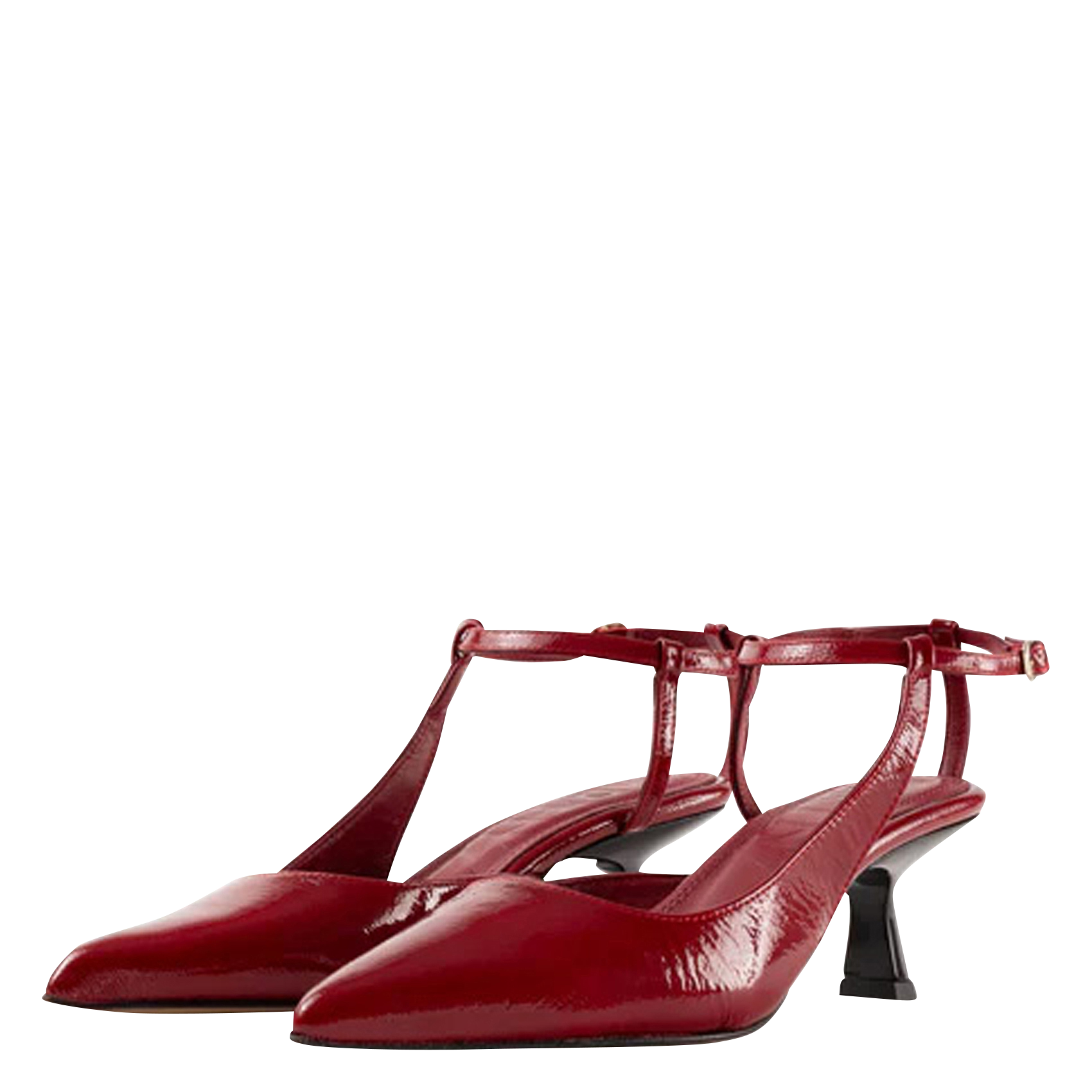 Escarpins en cuir vernis SOULIER MARTINEZ Rouge