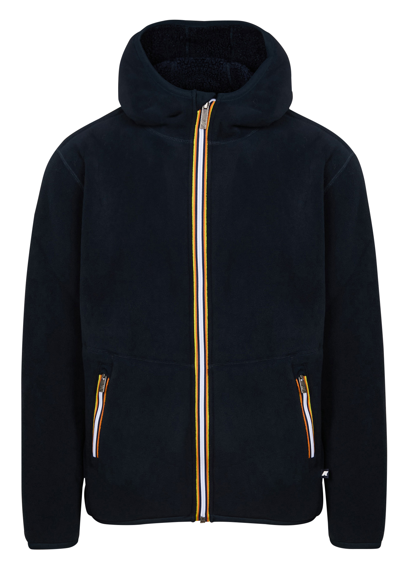 Polaire à capuche Bleu