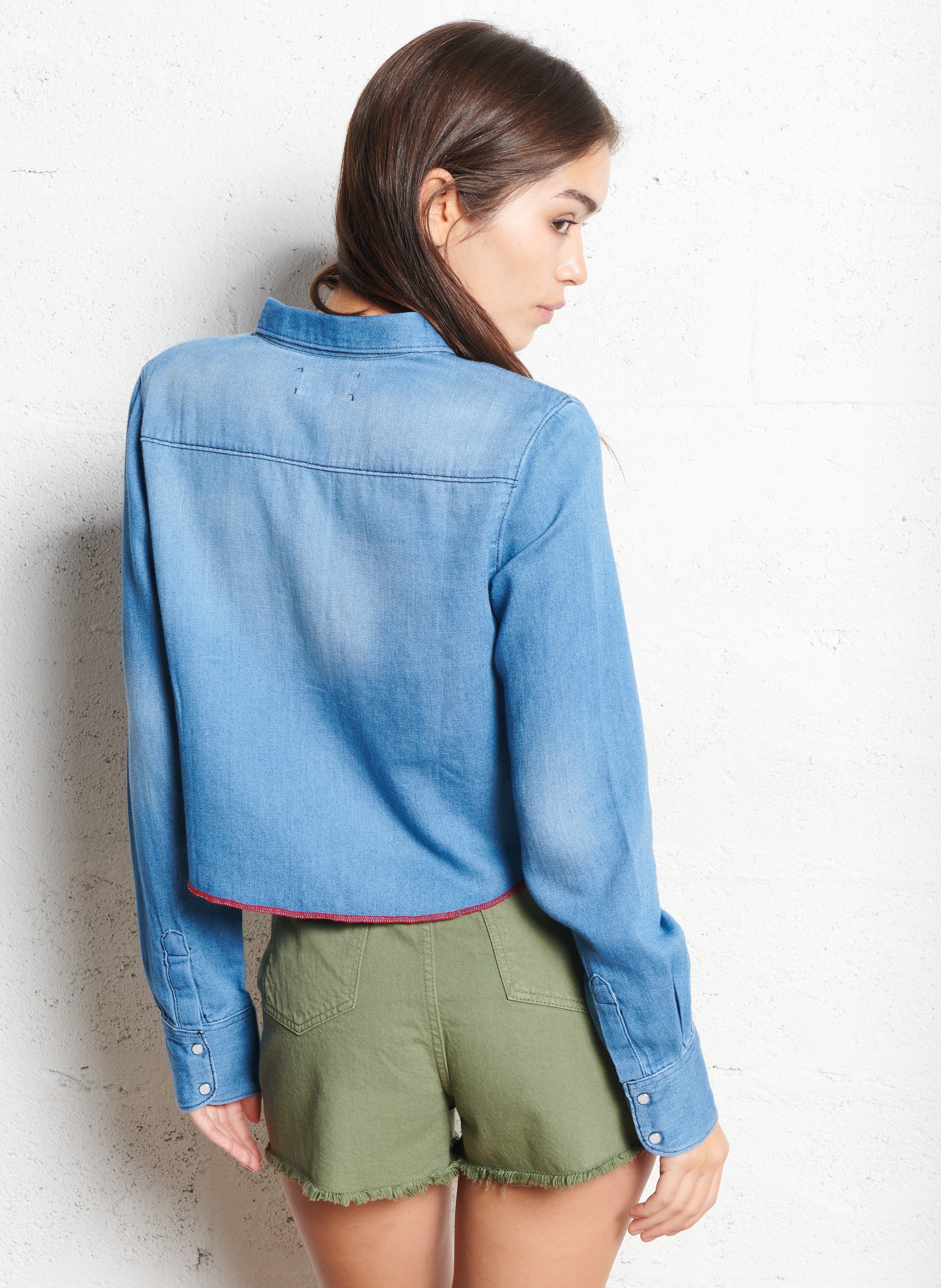 Colonel plain shirt ACQUAVERDE Blue