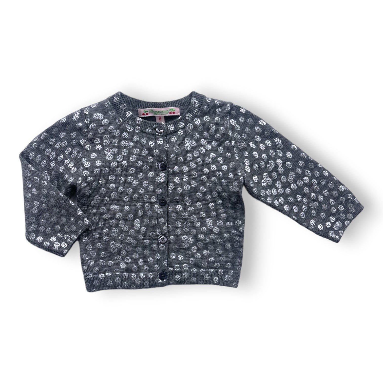 Baby grey cardigan - 6 months BONPOINT - Seconde Main Grey