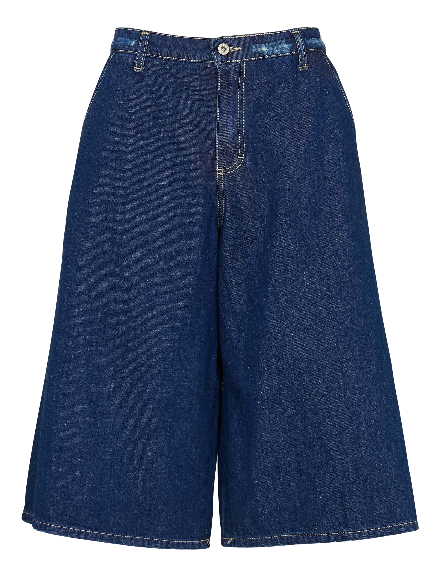 Bermuda large en coton PLEASE Bleu