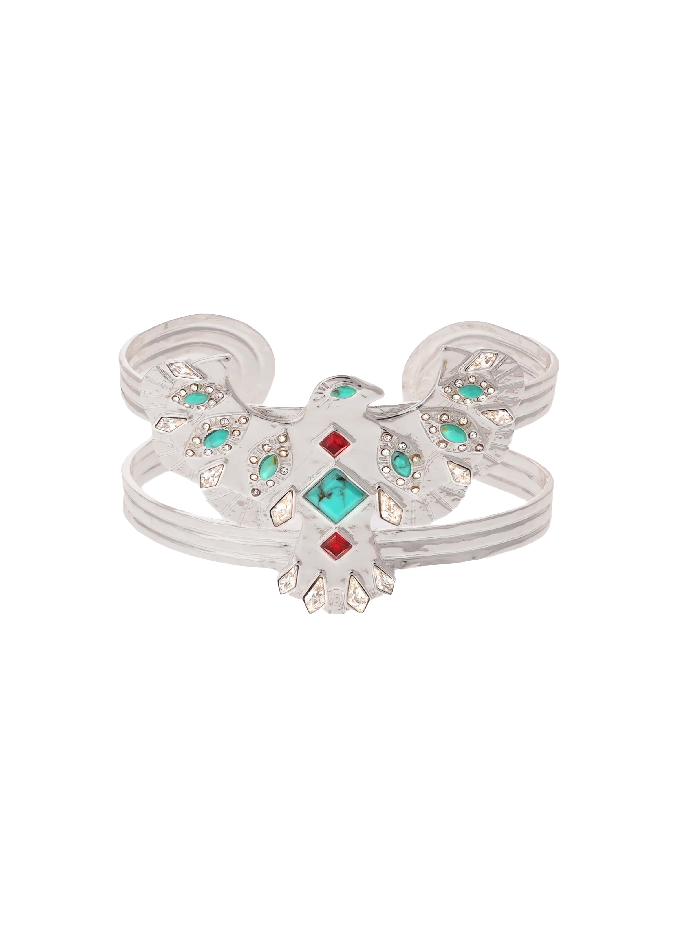 Bangle bracelet with central cabochon HIPANEMA Silver