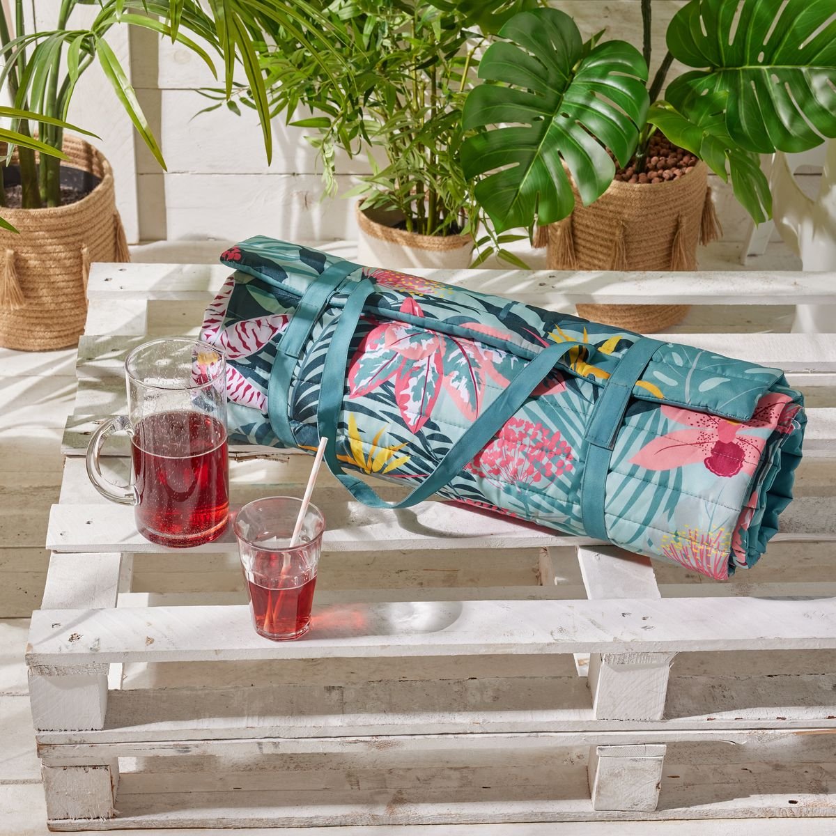 Water-repellent beach mat TODAY LINGE DE MAISON Blue