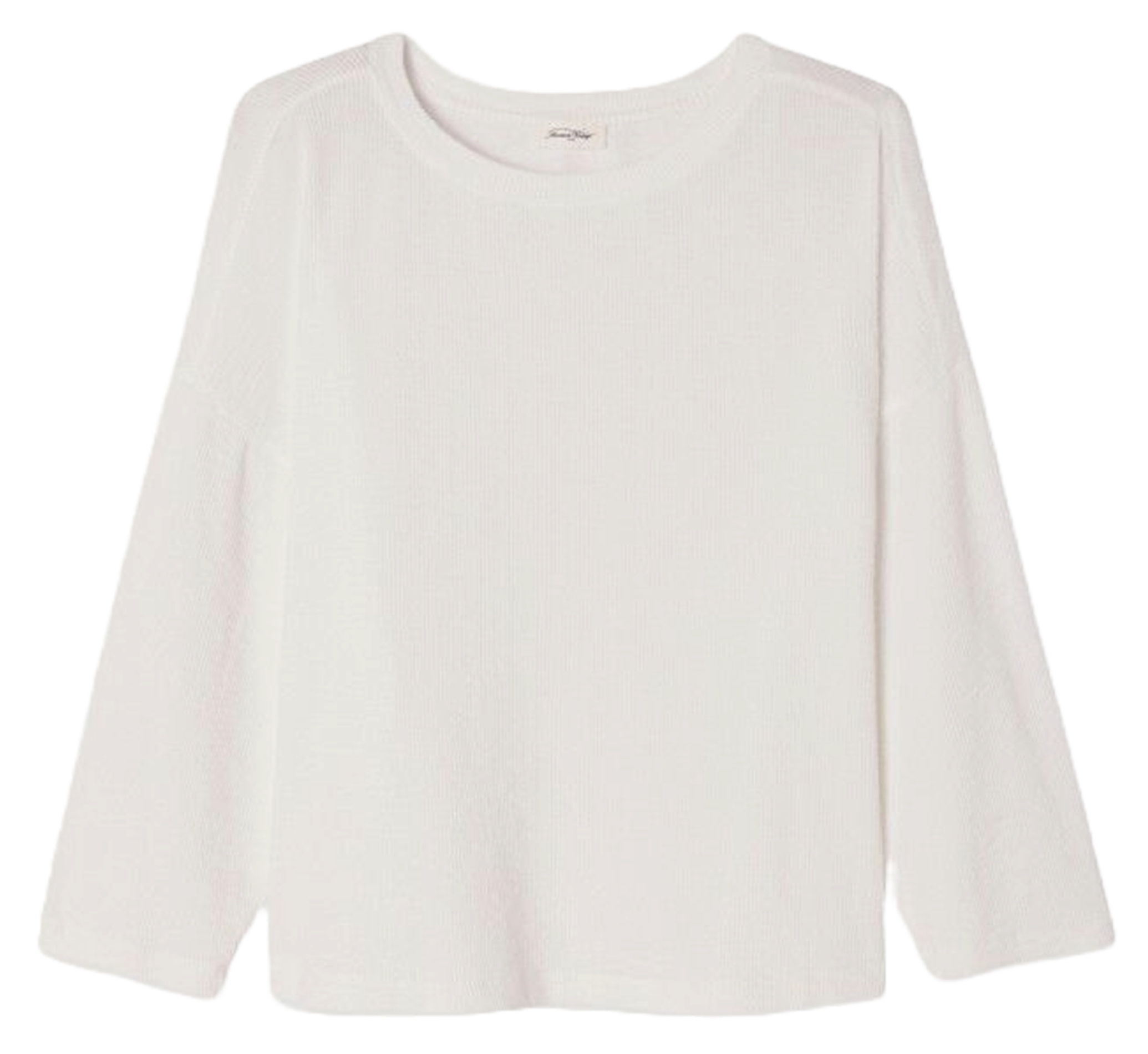 Tee-shirt ample manches 7/8ème AMERICAN VINTAGE Blanc