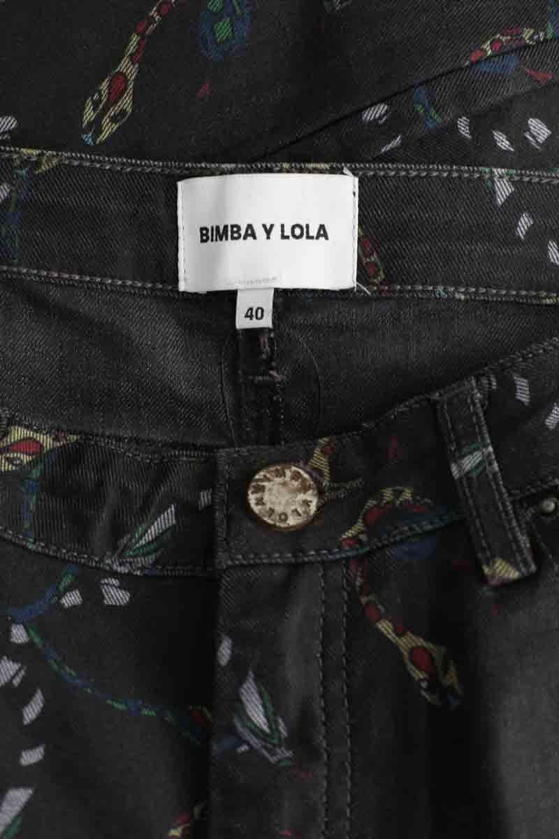 Cotton skinny jeans BIMBA Y LOLA - Seconde main Black