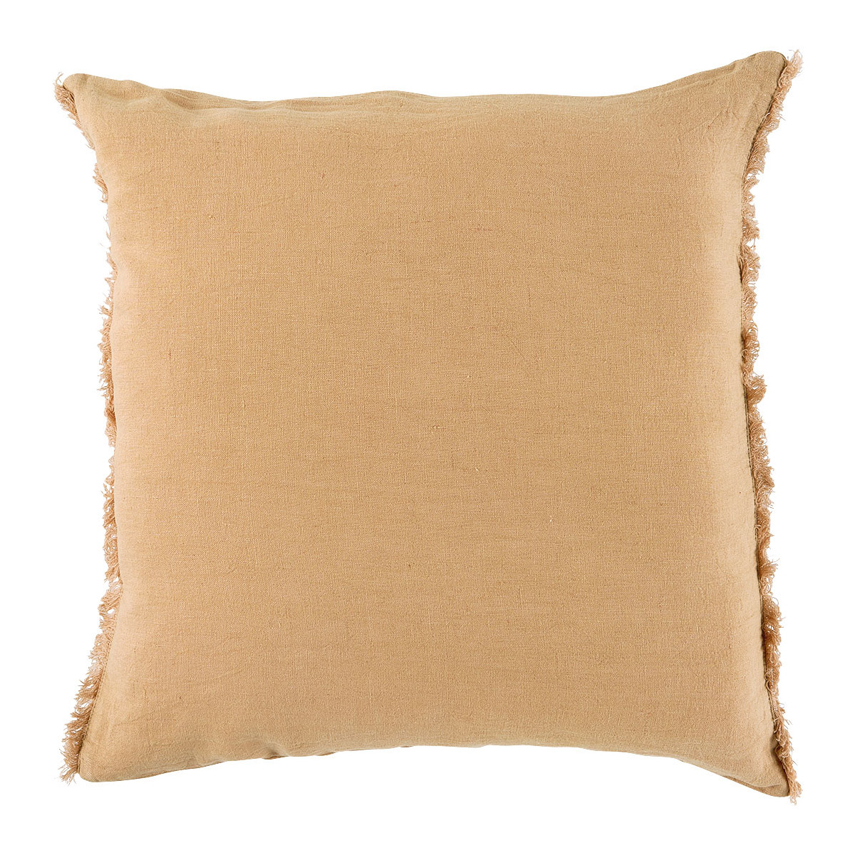 Chloé washed linen cushion cover BLANC D'IVOIRE Orange