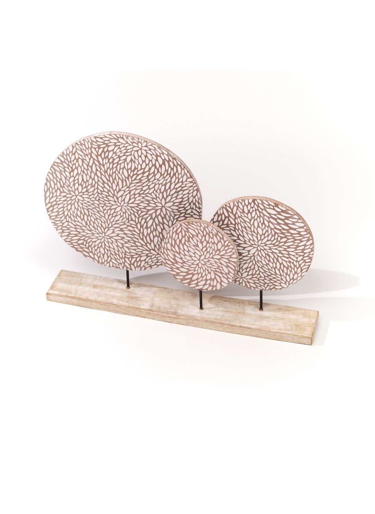 Wooden decorative object to place FACTORY Beige