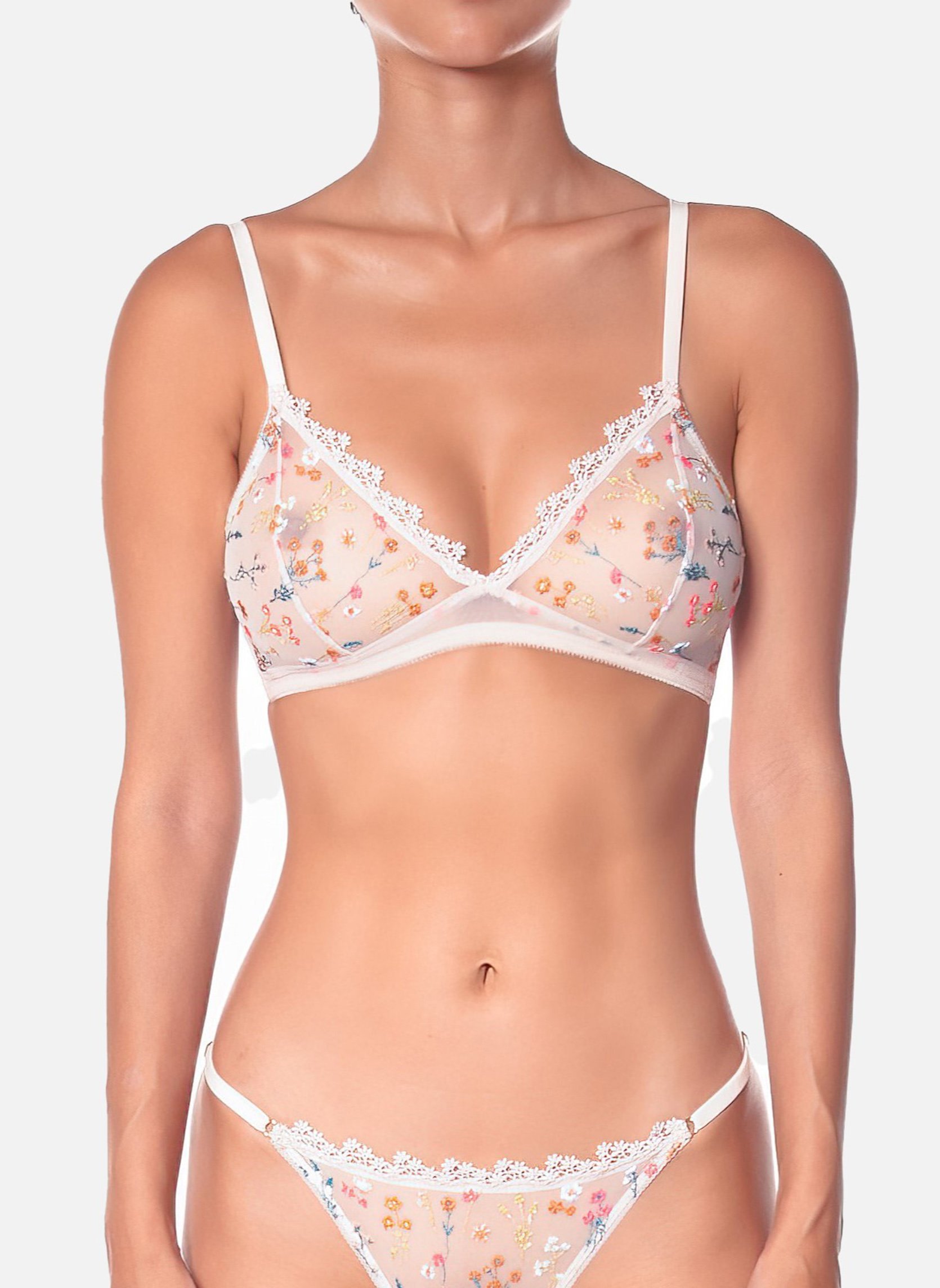 Non-wired bra HUIT White