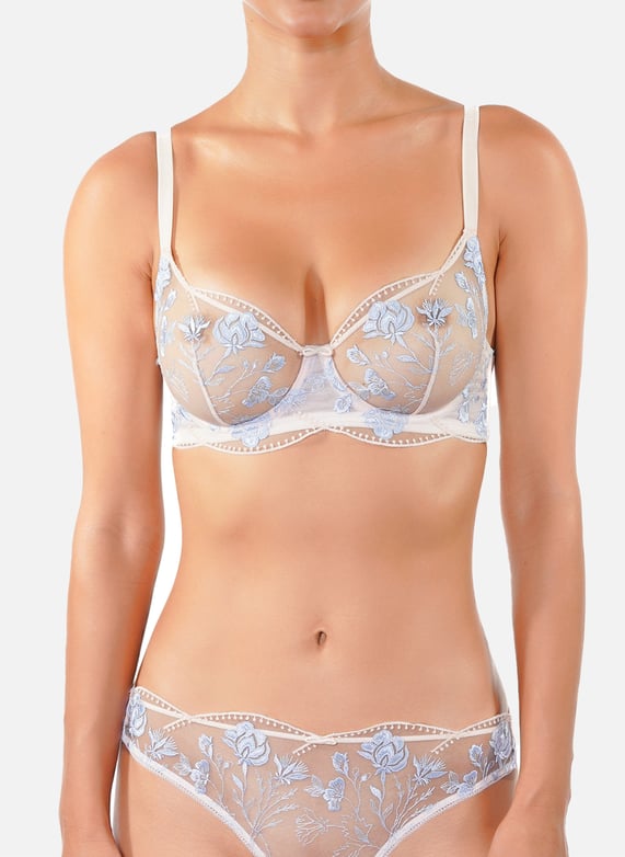 Cotton underwired bra | Beige by HUIT Cotton underwired bra Beige