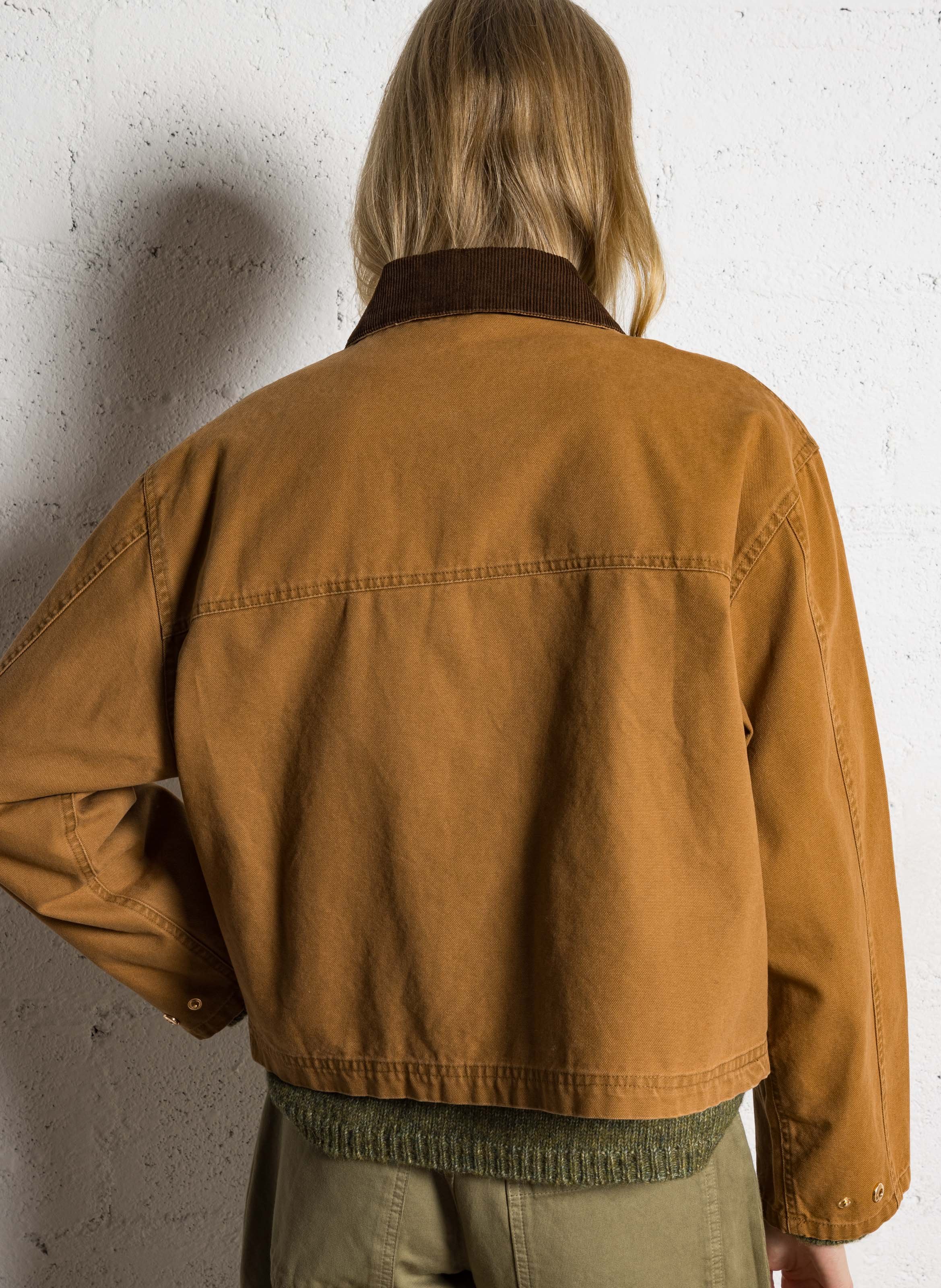 Veste oversize en coton JC SOPHIE Marron