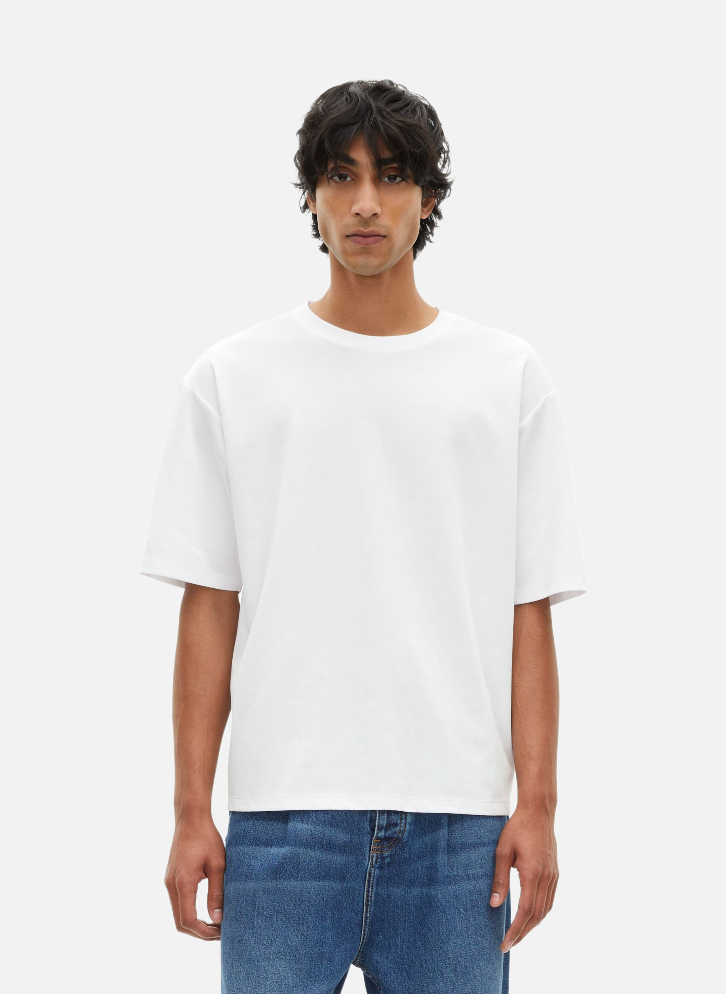 T-shirt large uni THE KOOPLES Blanc