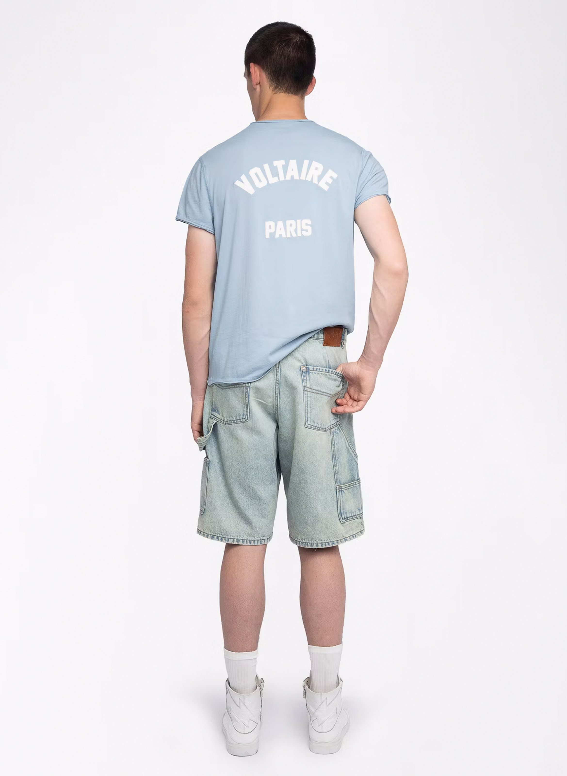 Tee-shirt droit en coton ZADIG&amp;VOLTAIRE Bleu