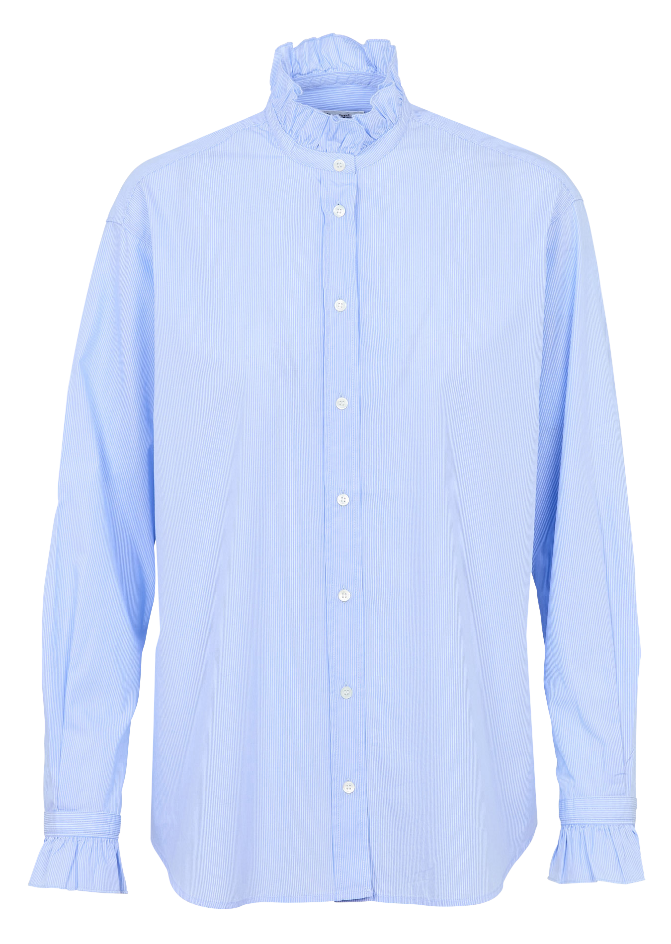 Chemise col victorien en coton HARTFORD Bleu
