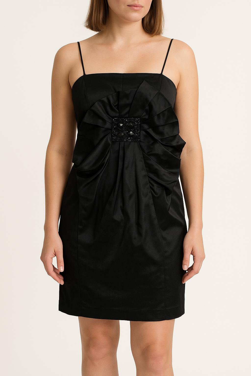 Midi dress TARA JARMON - Seconde Main Black