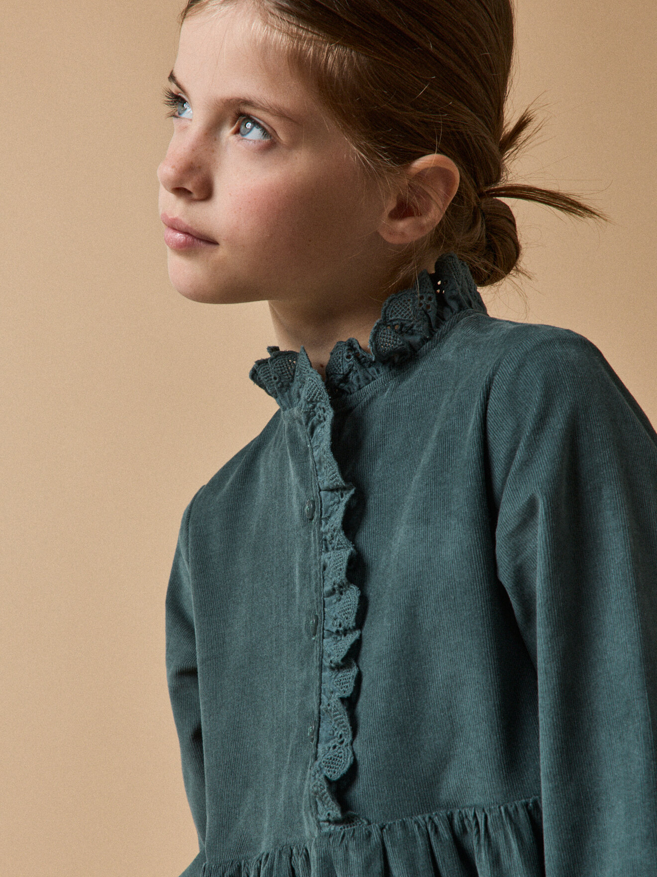 Velvet dress CYRILLUS Green