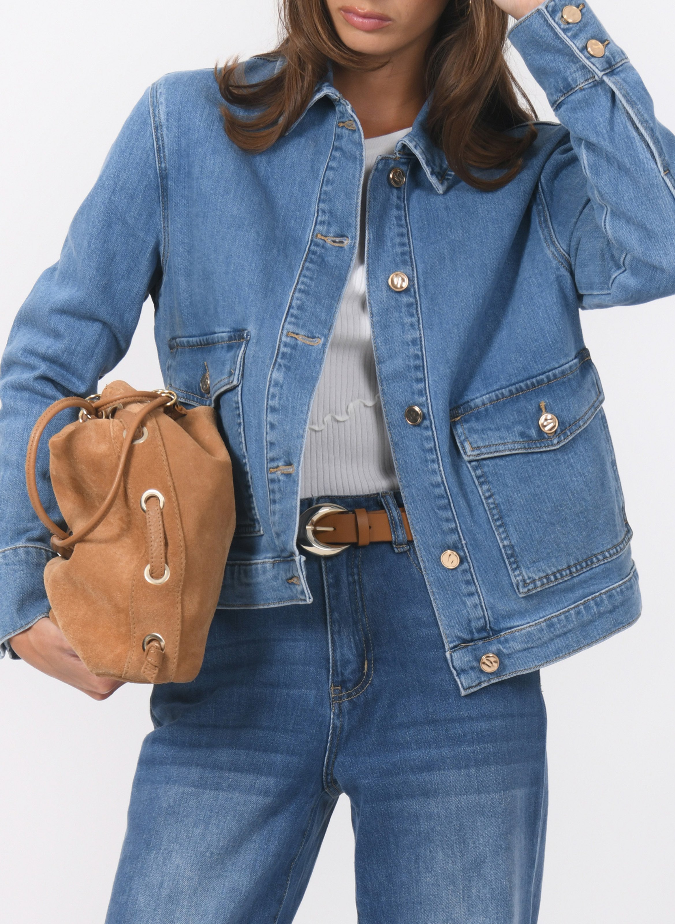 Jack van stretchkatoen KOOKAI Blauw