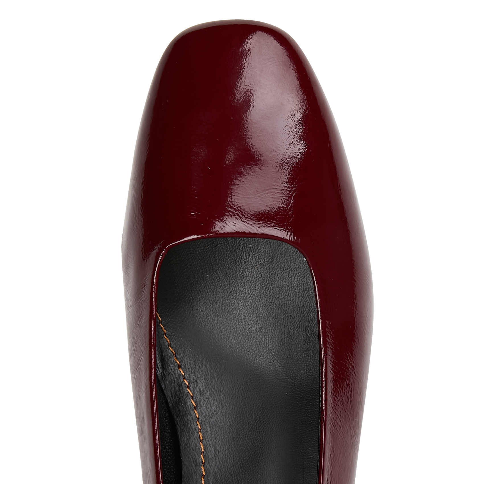 Ballerines à talons en cuir verni JB MARTIN Rouge