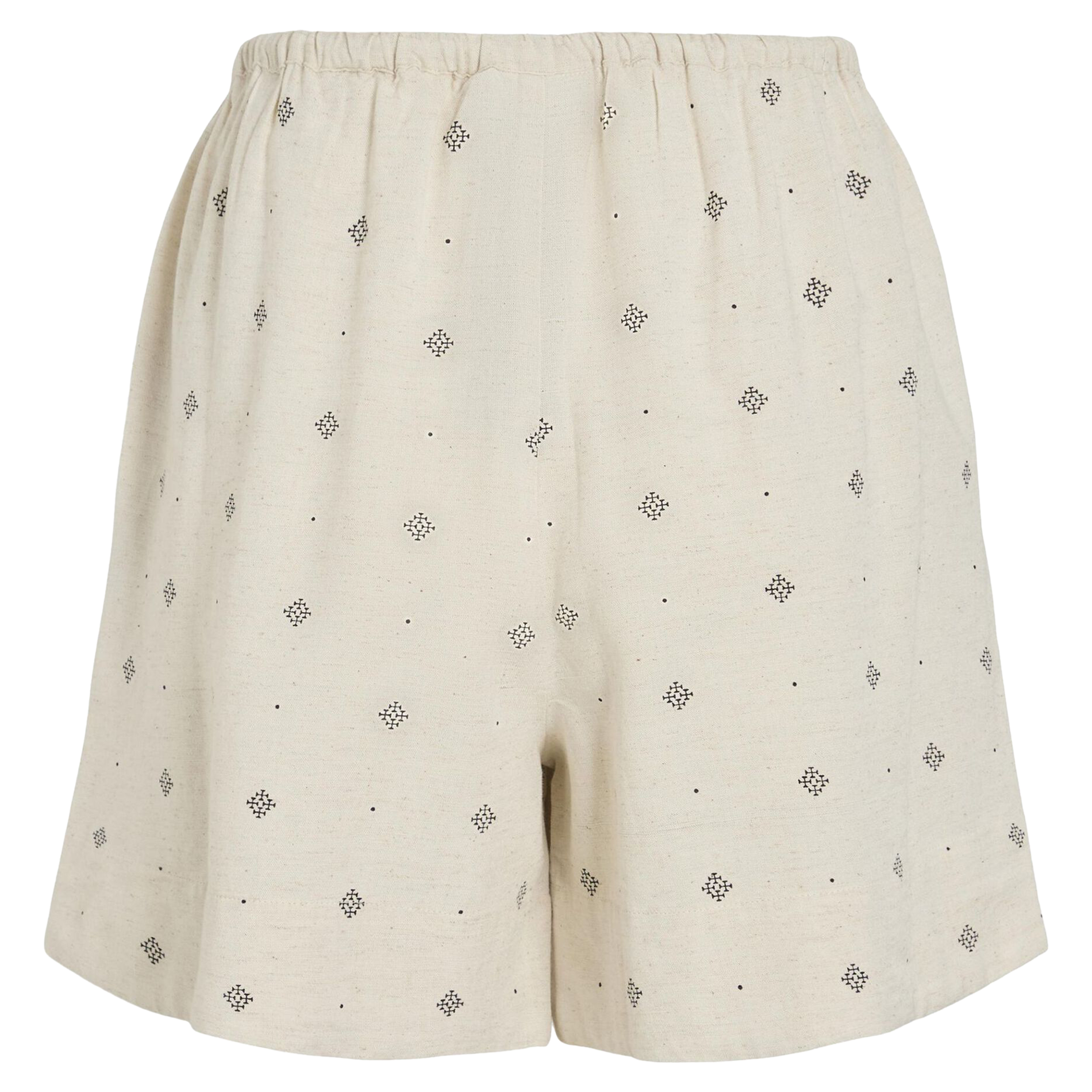 Gerade geschnittene Streifenshorts VILA Beige