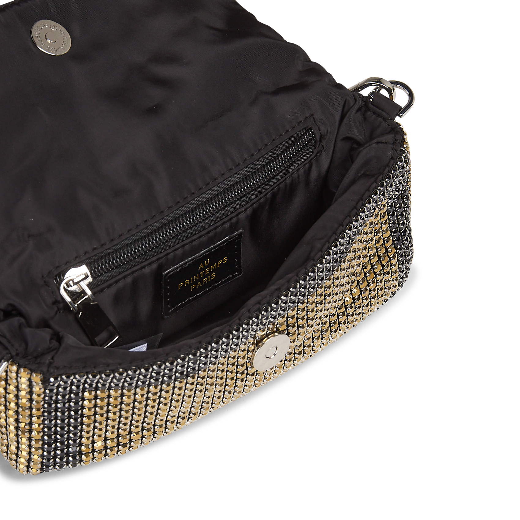 Mini clutch met strass AU PRINTEMPS PARIS Goudkleurig