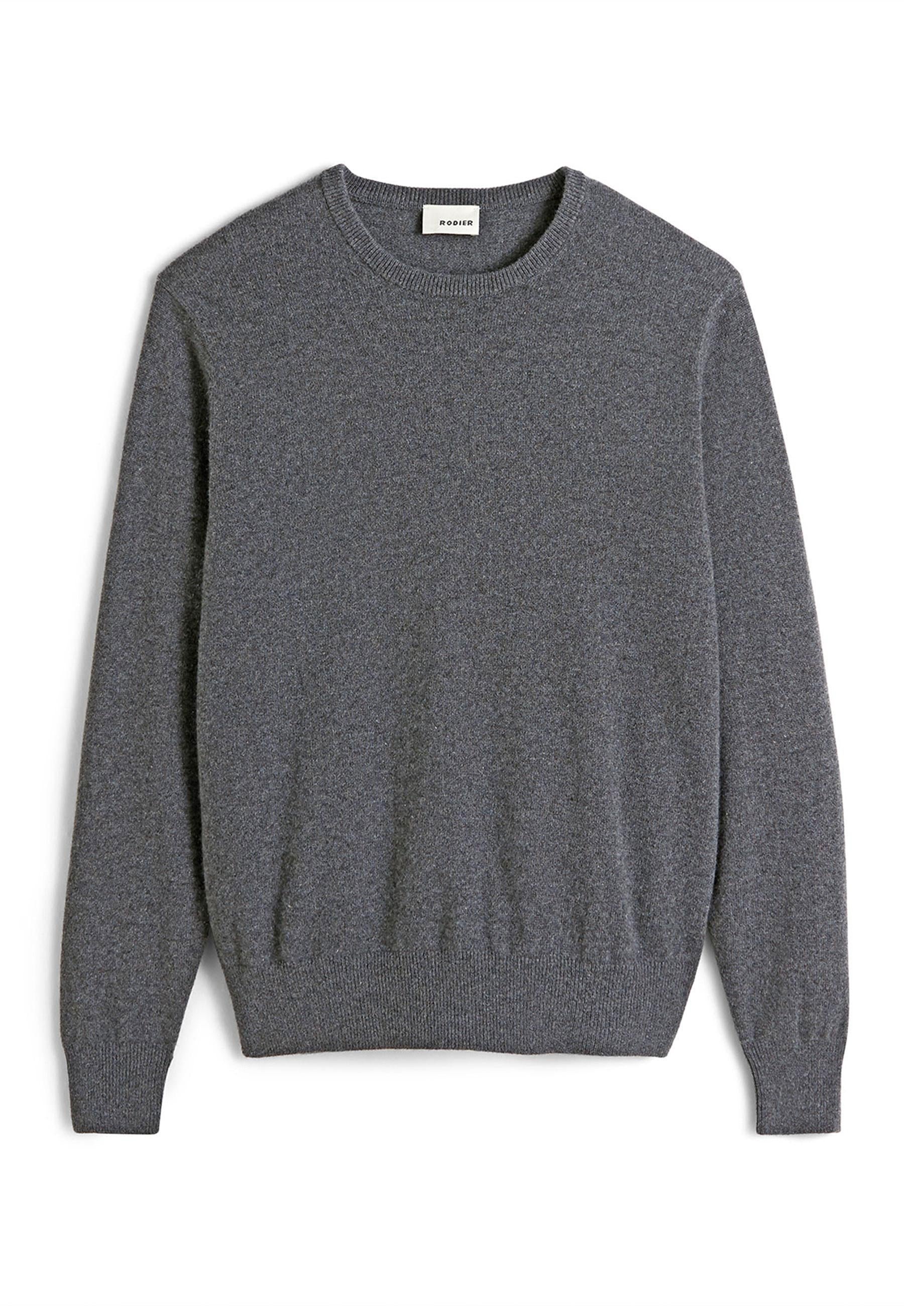 Pull homme col rond cachemire RODIER Gris