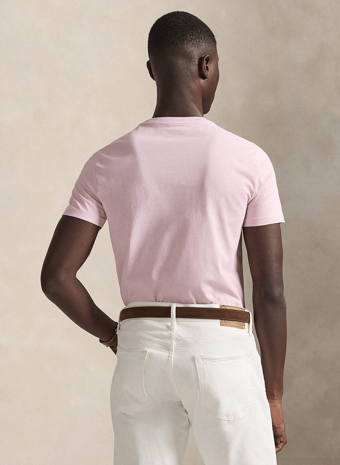 Slim-fit cotton T-shirt POLO RALPH LAUREN Pink