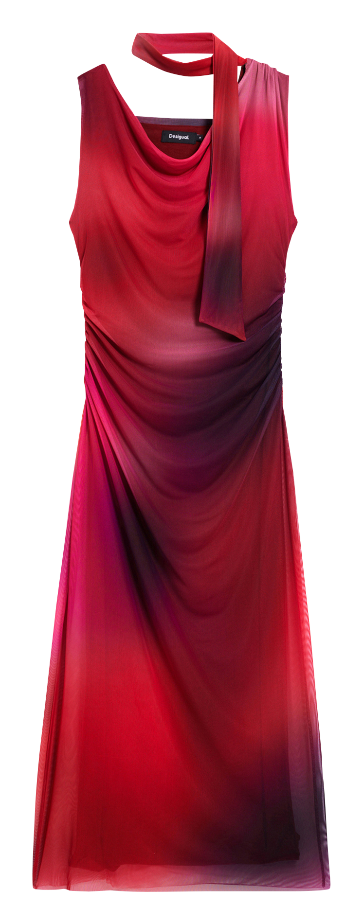 Long printed dress DESIGUAL Red