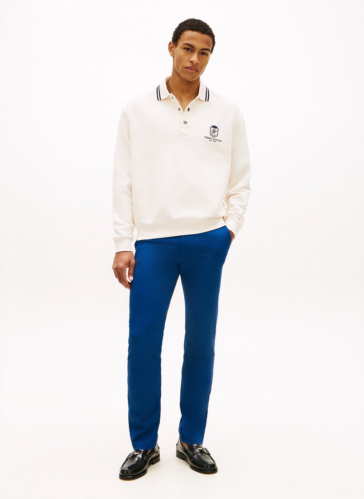 Chinohose aus Baumwoll-Mix TOMMY HILFIGER Blau