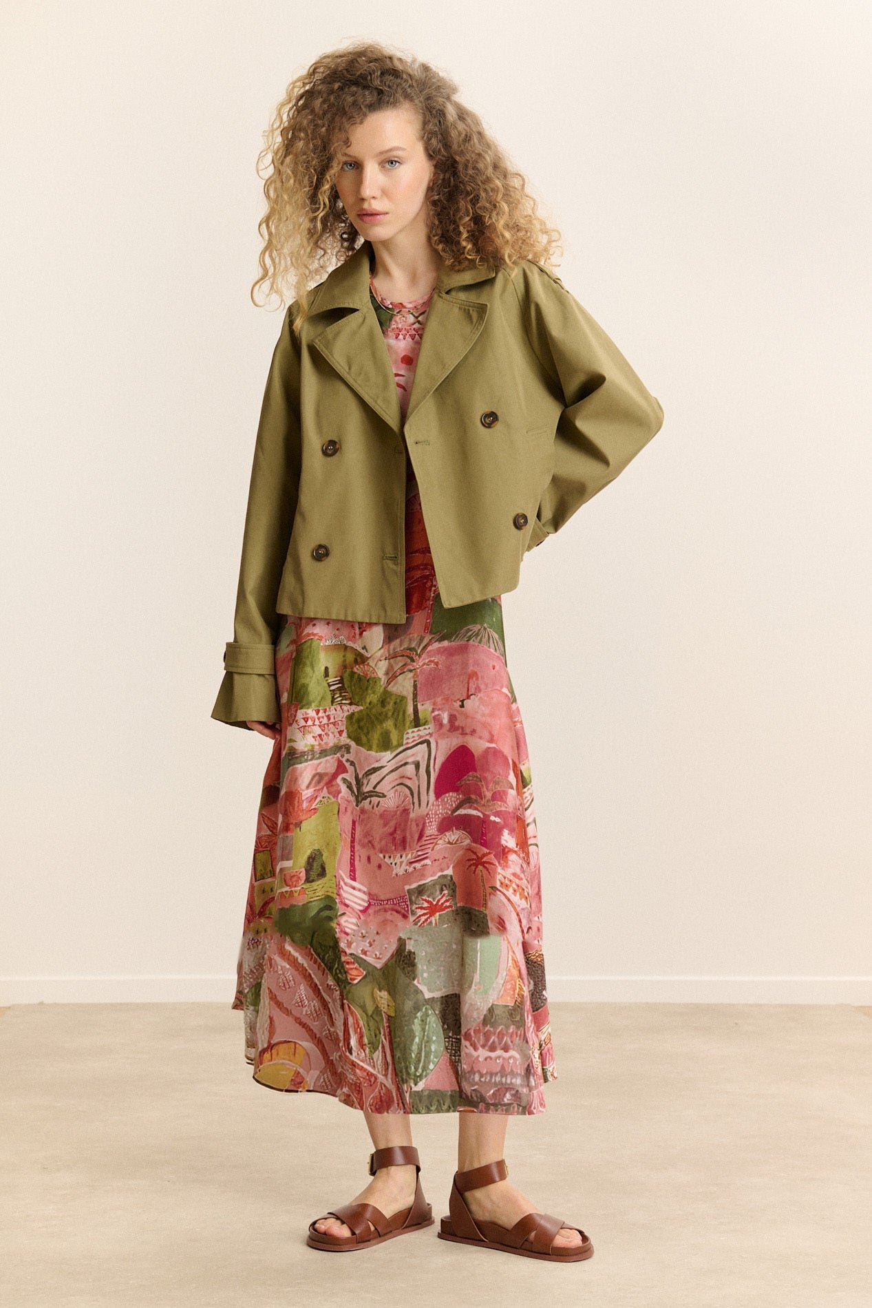 Short trench coat GARANCE PARIS Khaki