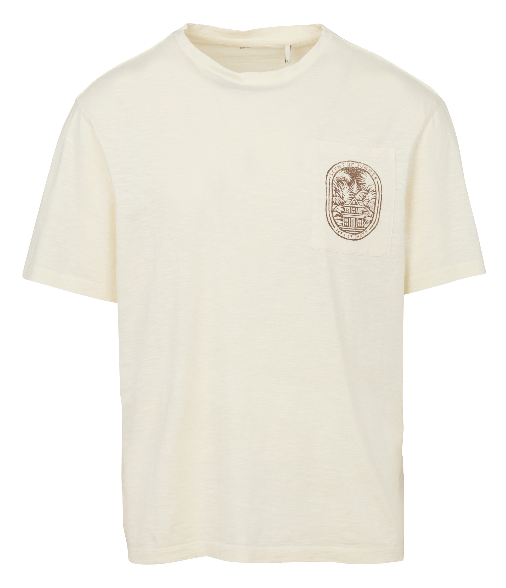 Round neck T-shirt with a crown IKKS White