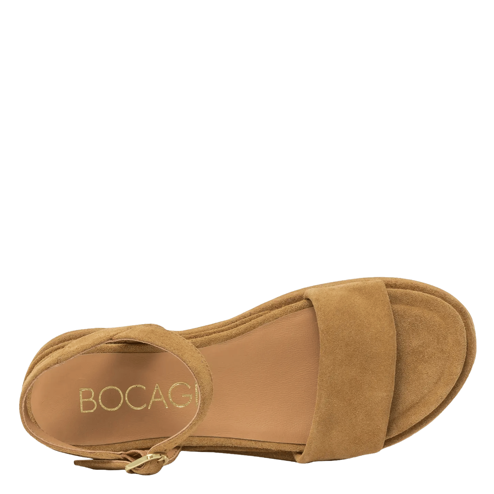 Espadrilles aus Wildleder mit Keilabsatz BOCAGE Braun