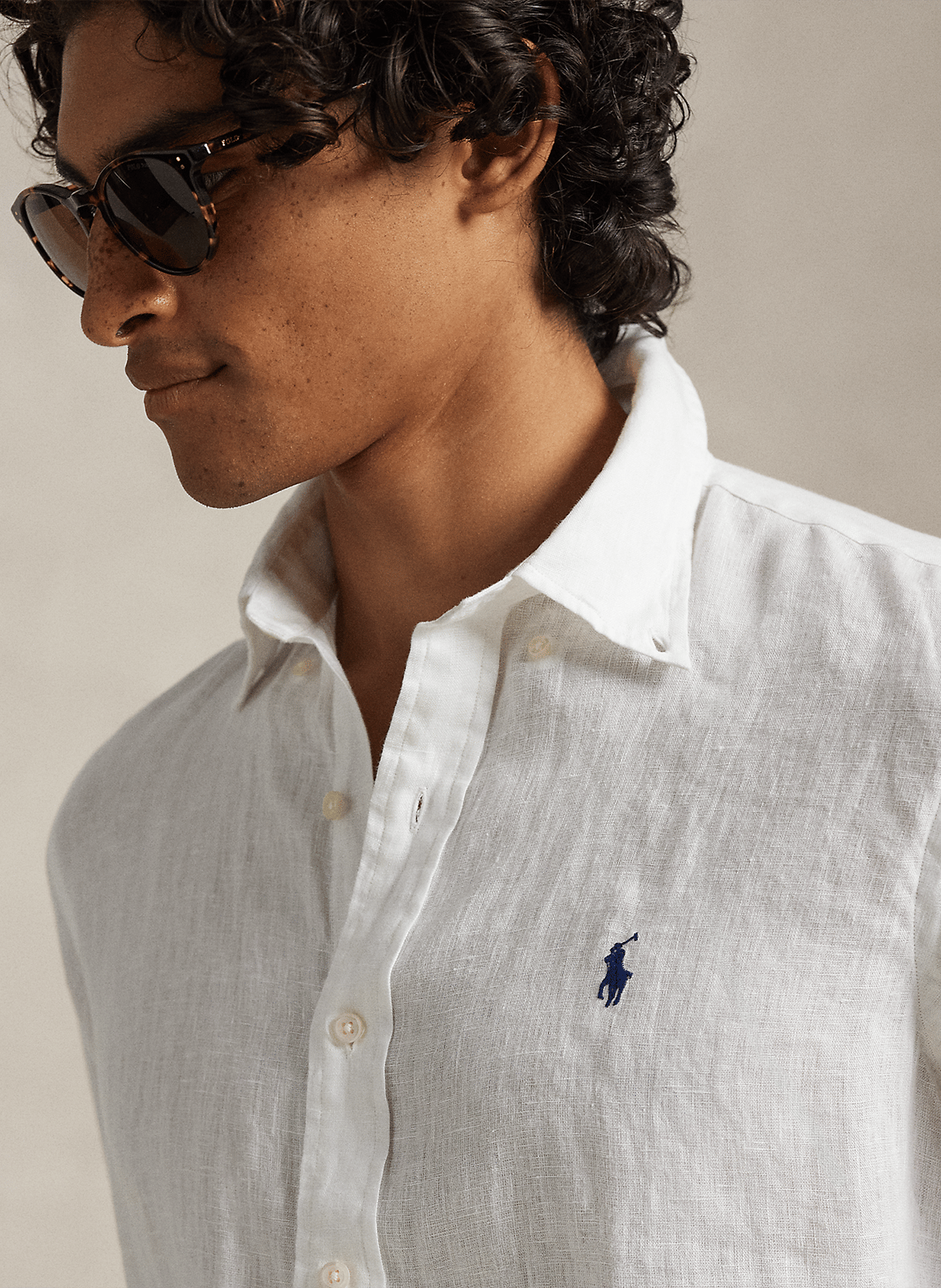 Linnen, regular fit overhemd POLO RALPH LAUREN Wit