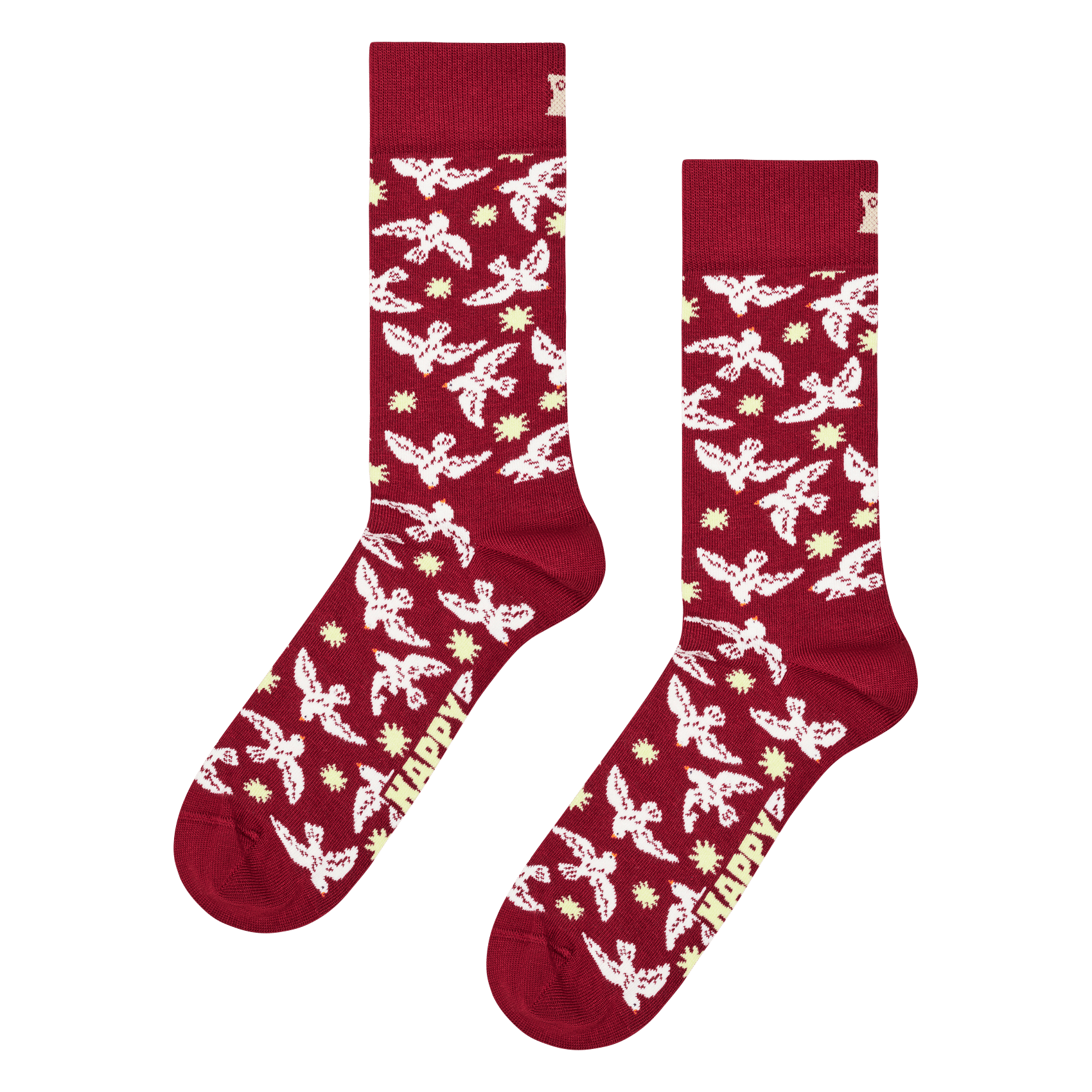 Sokken met motiefje - katoenblend HAPPY SOCKS Rood