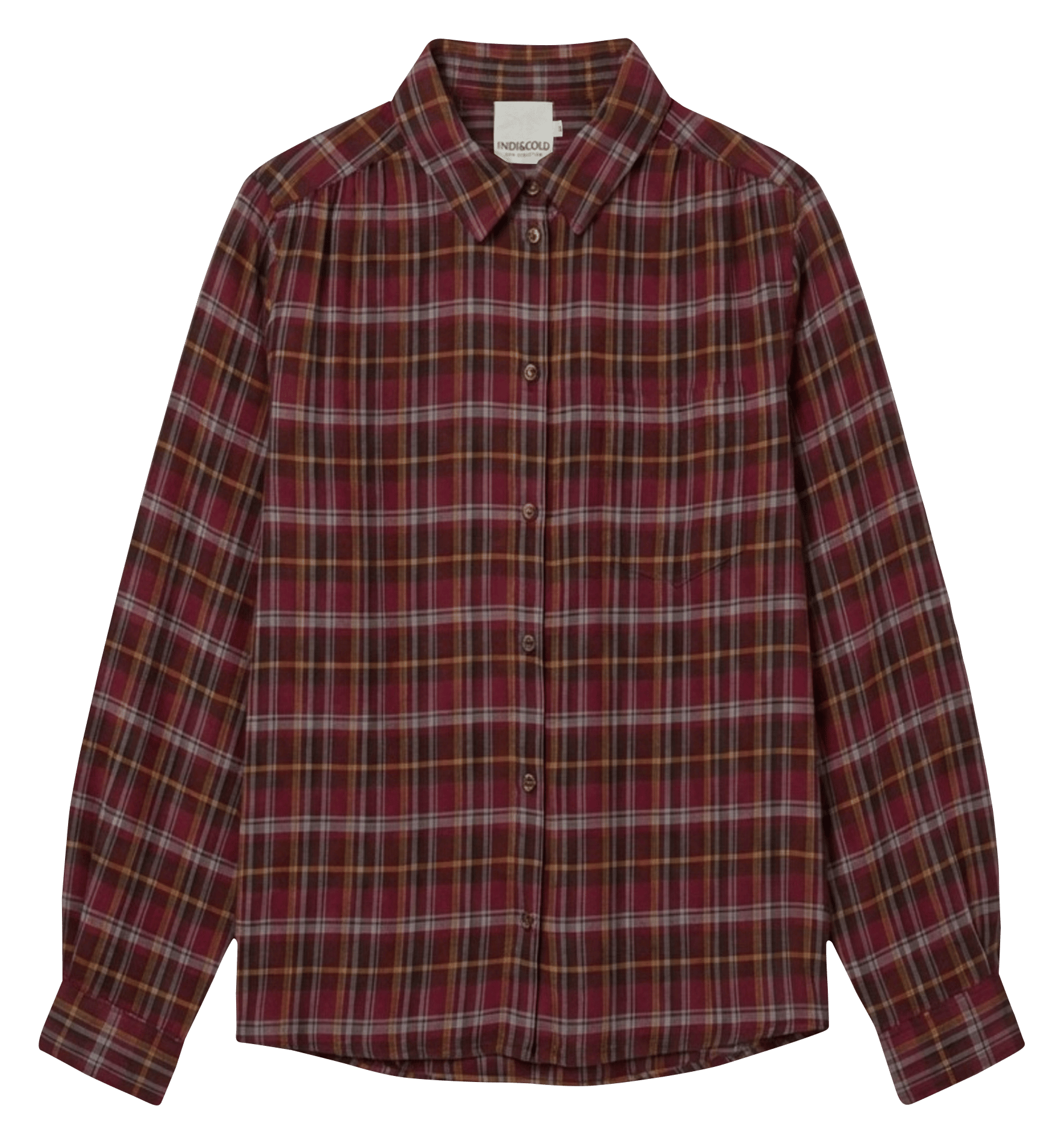 Chemise droite à carreaux  Burdeos